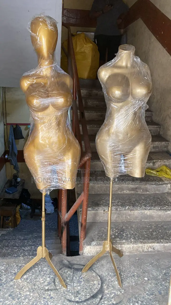 Gold Fibre Made Body Form Like Display