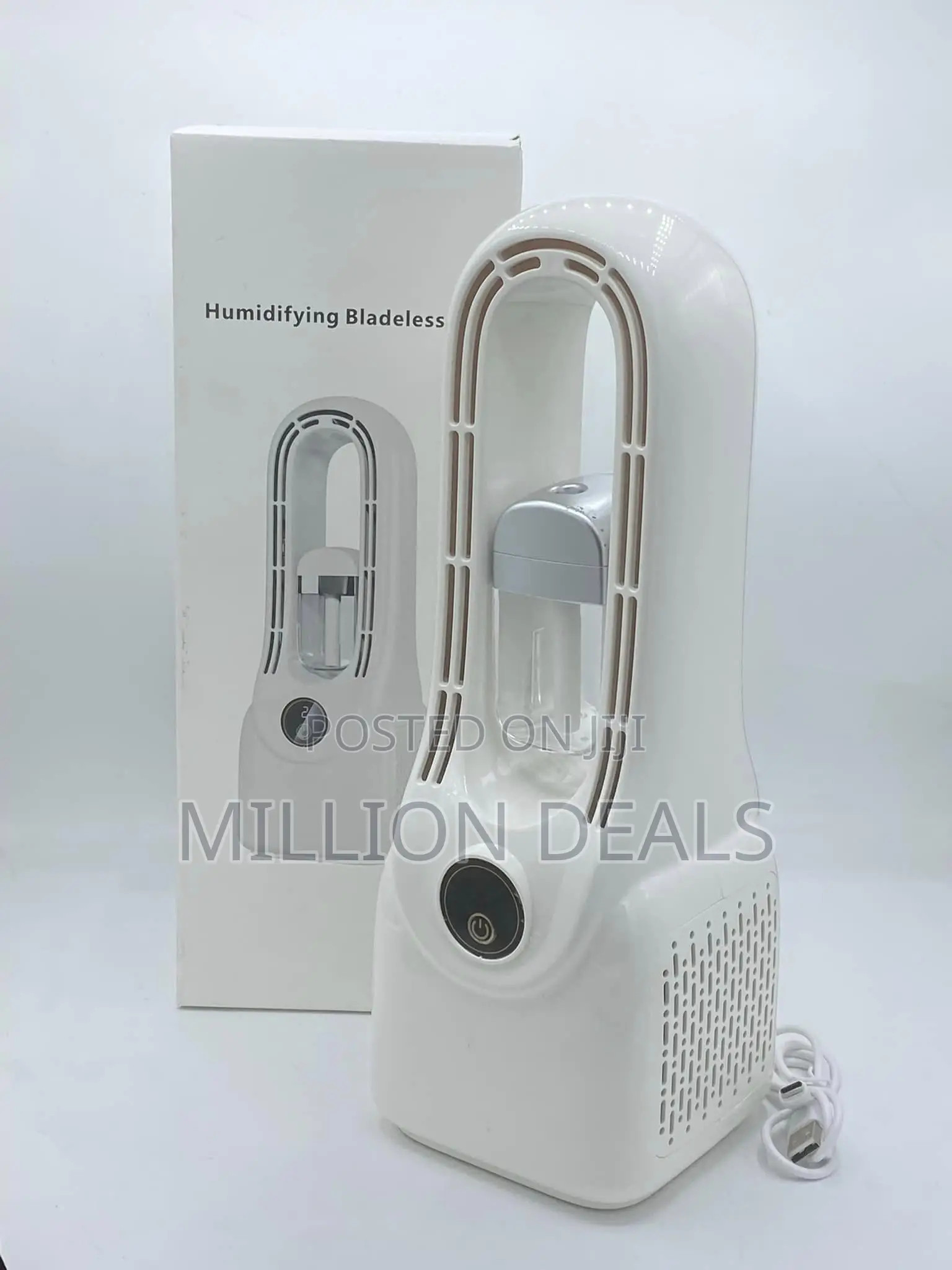 Portable Rechargeable Humidifying Bladeless Fan
