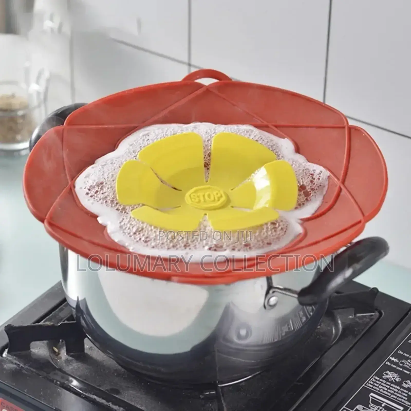 Silicone Lid Spill Stopper Cover for Pot Pan Kitchen