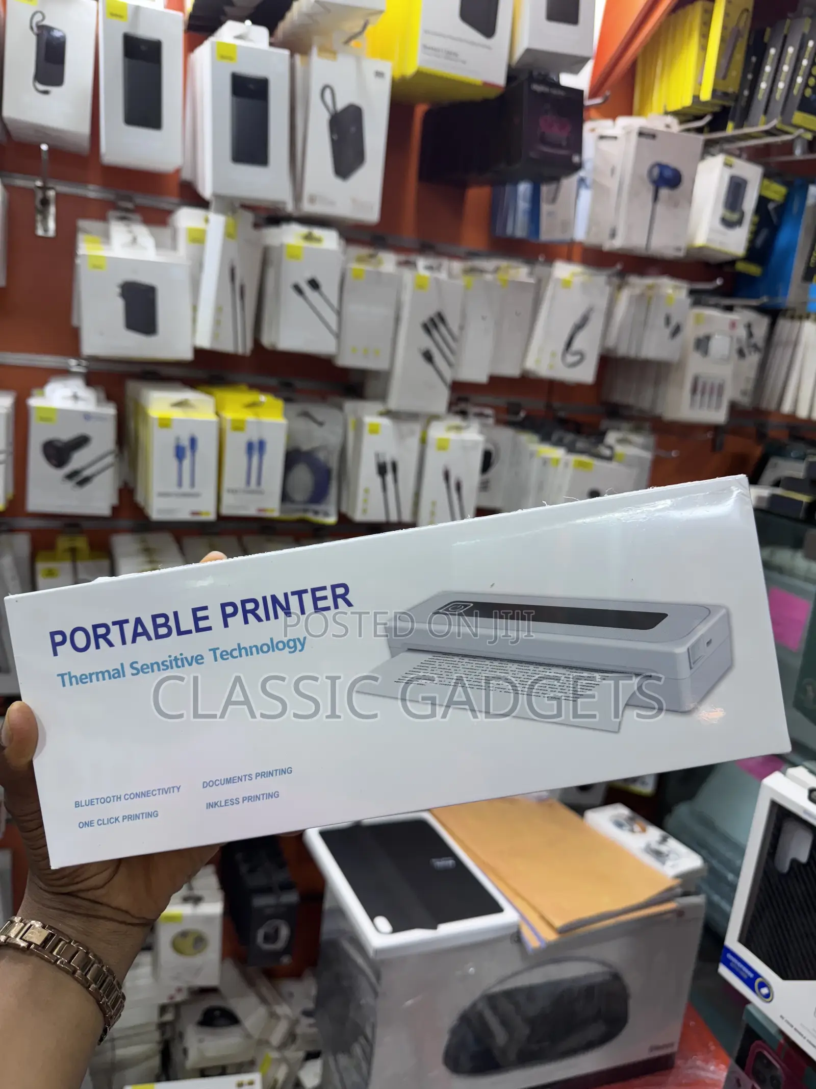 Portable 2in 3in 4in Self-Adhesive Paper Label A4 Printer
