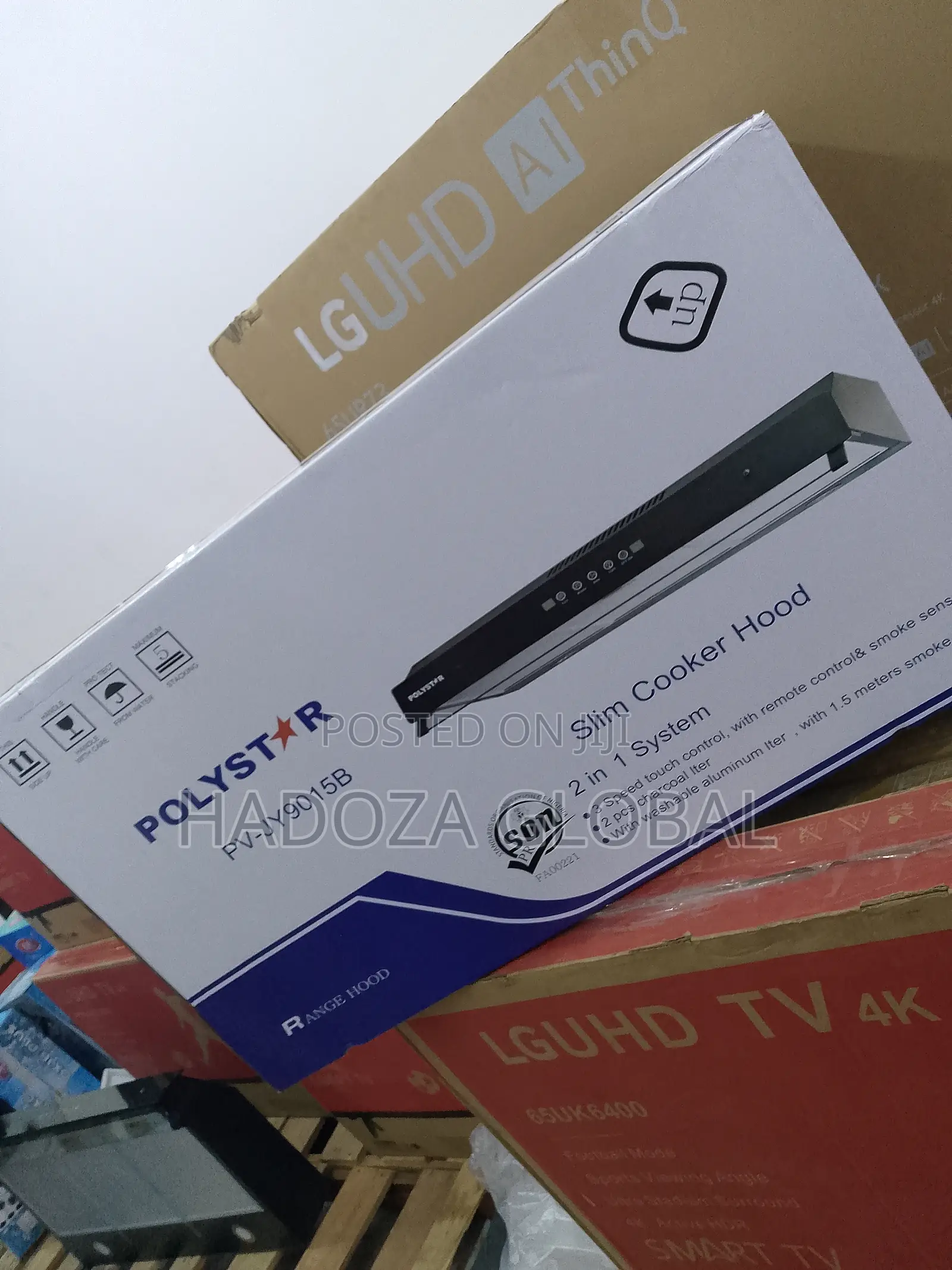 Good Polystar PV-JY9015B Slim Cooker Hood New