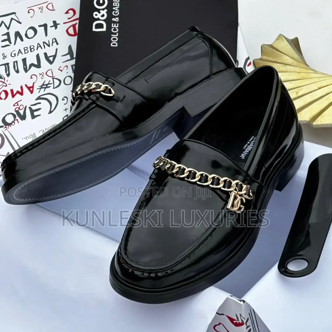 Original Dolce Gabbana Italian Leather Shoe for Men