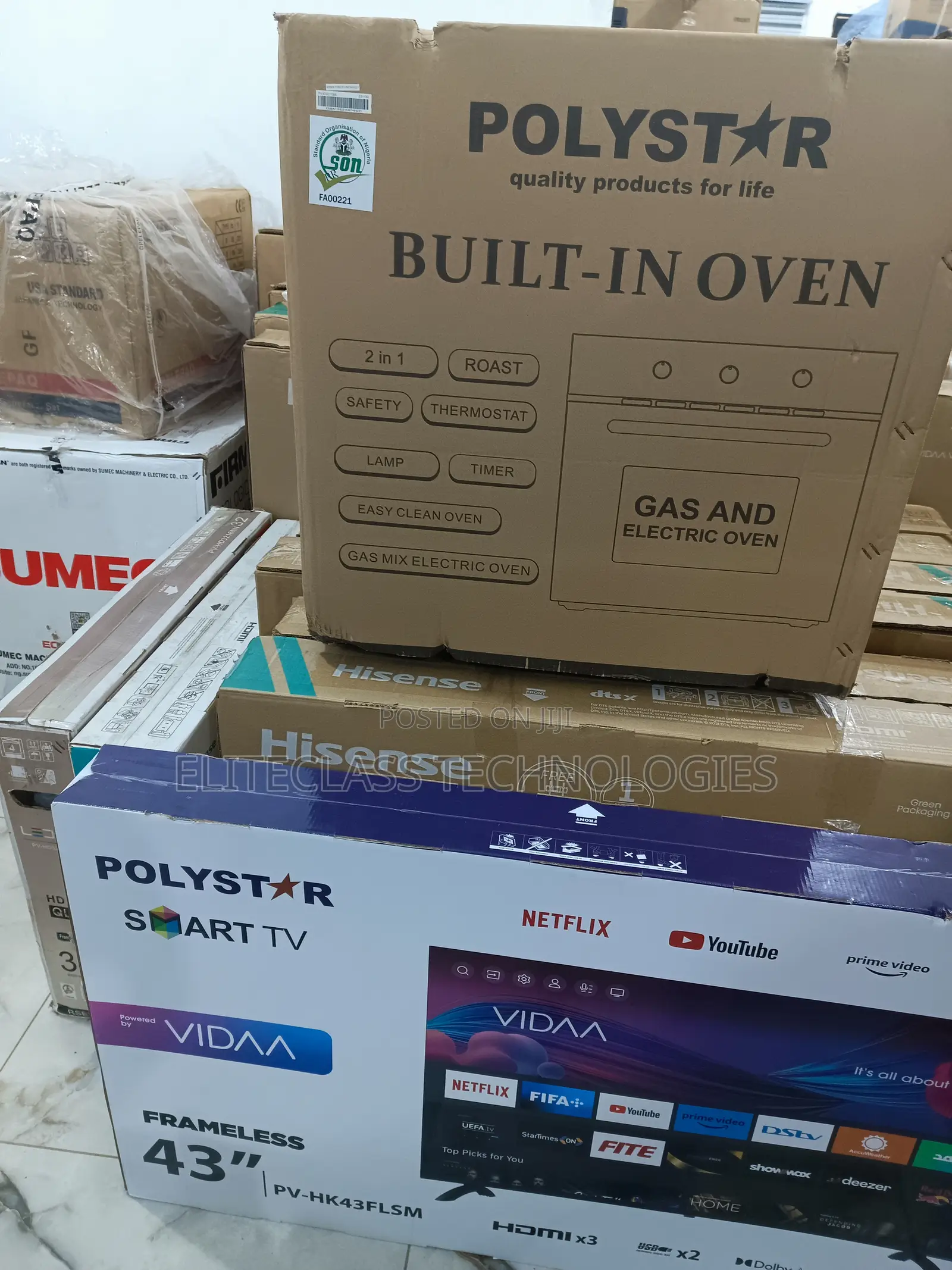The High Quality Polystar Built-in Oven ''Pv-Eg271bb''