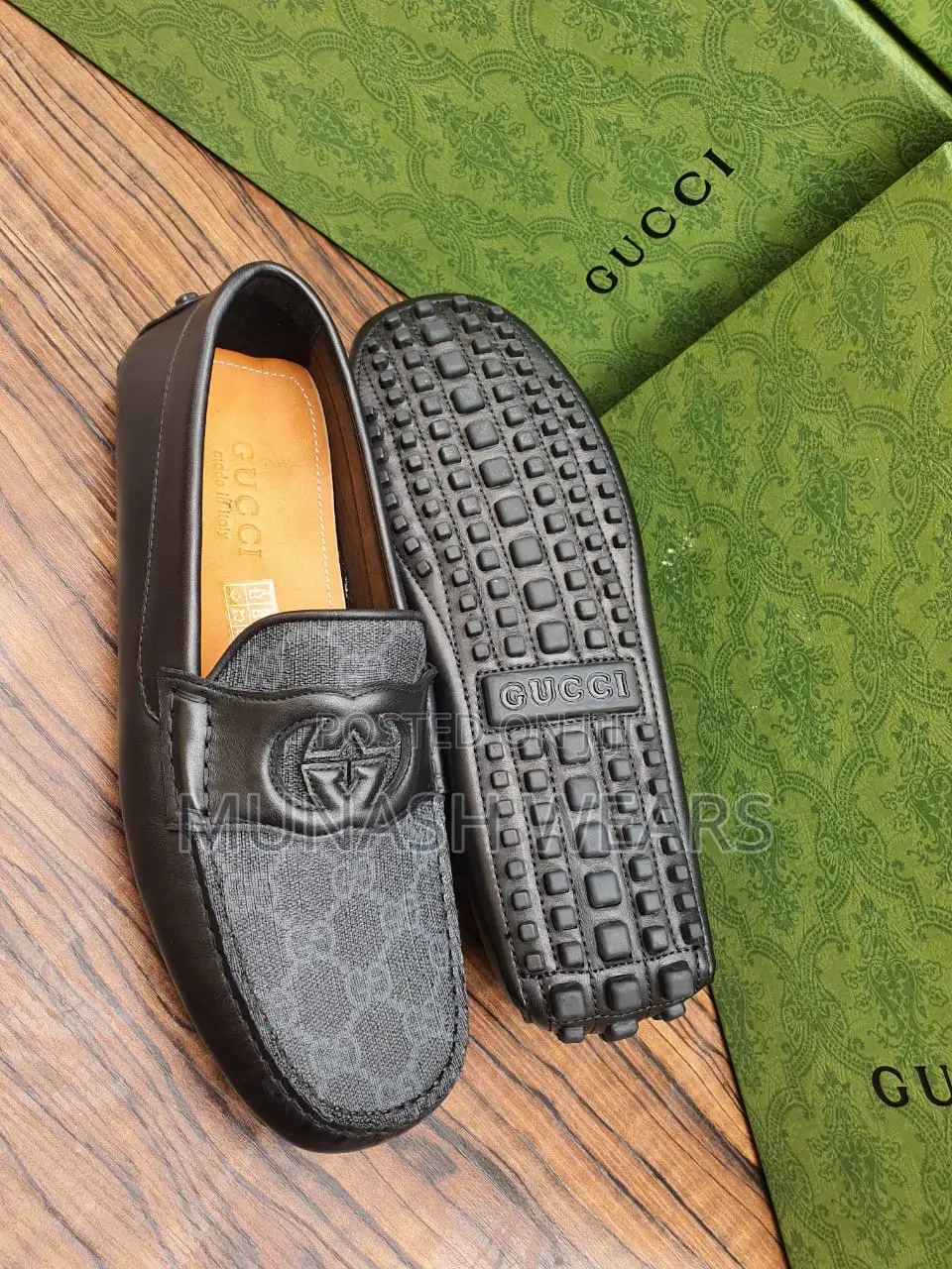 Italian Original Gucci Leather Loafers
