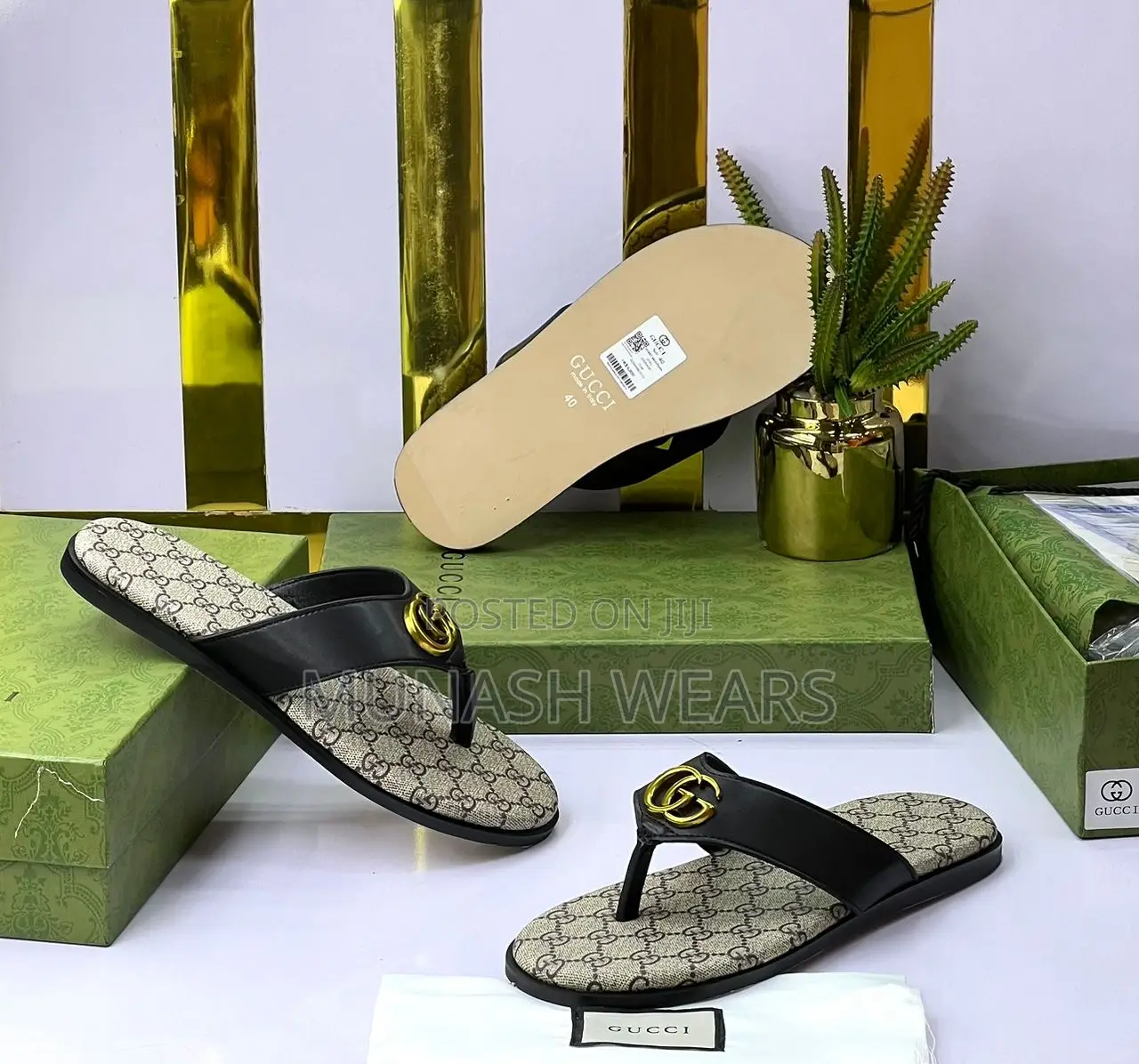 Men Quality Leather Slipers