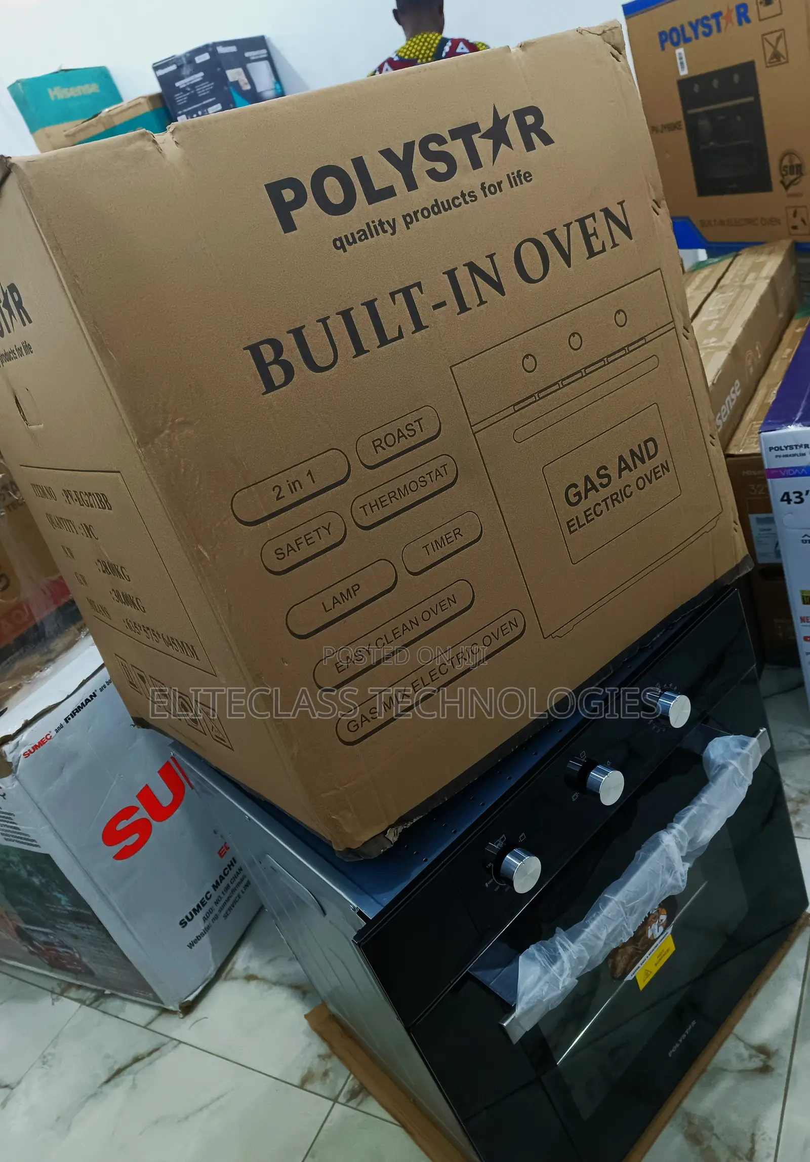 The Quality Polystar Built-in Oven ''Pv-Eg271bb''