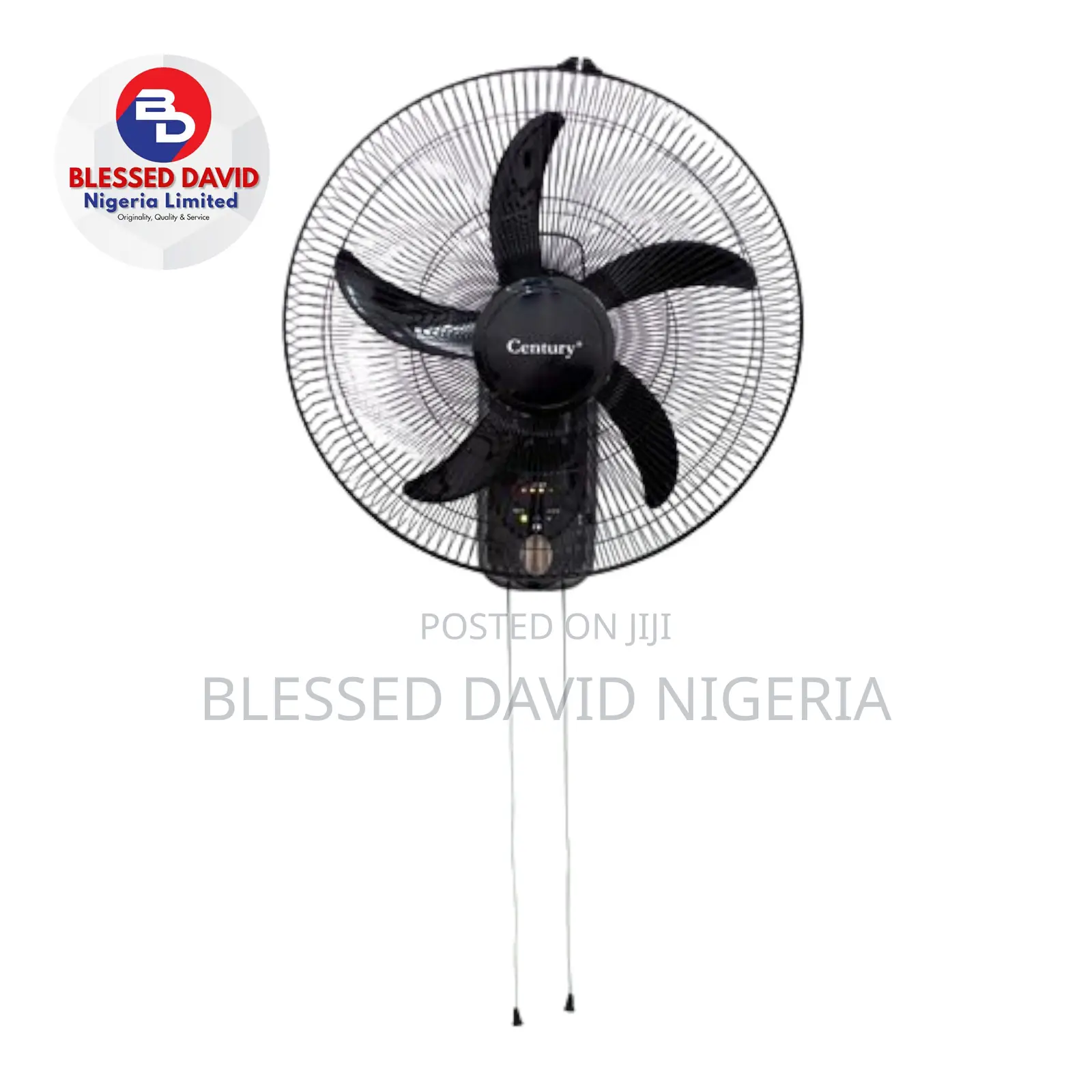 Century 18 Inches Rechargeable Wall Fan (FRCB 45) - Black