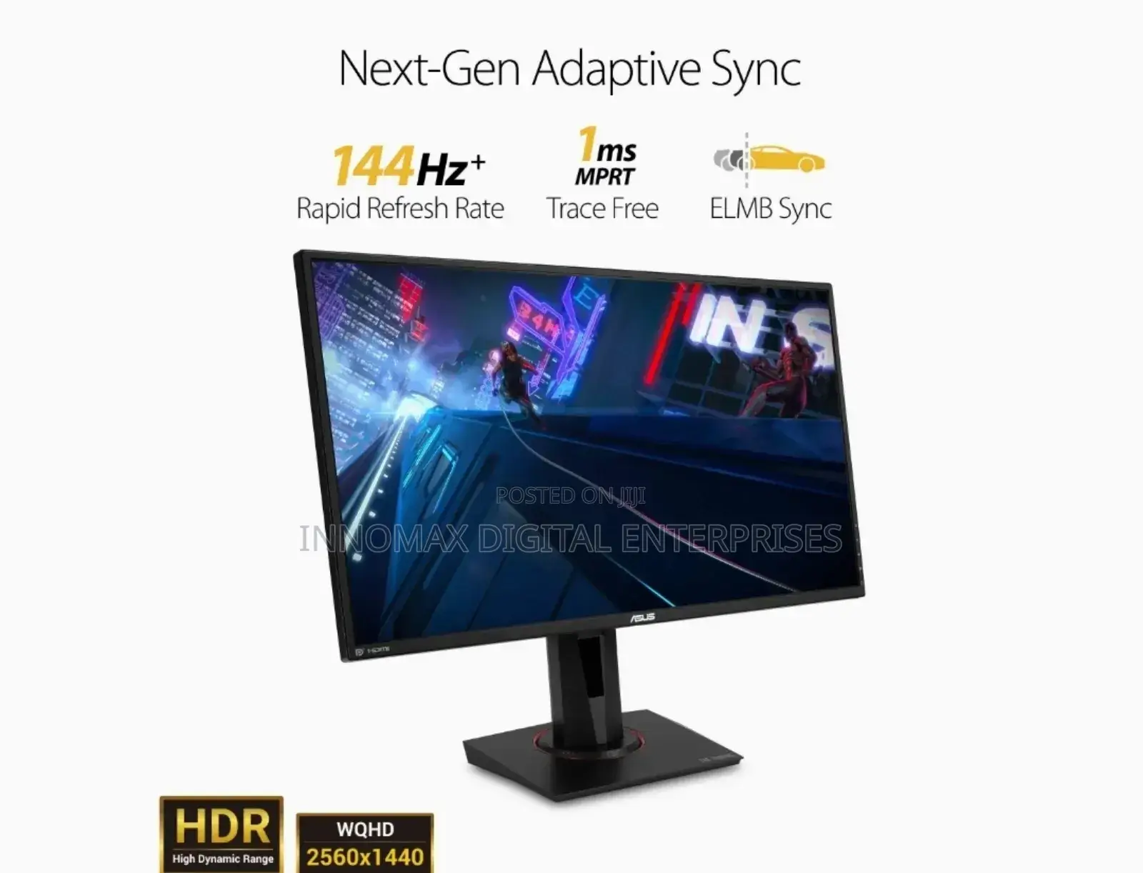 ASUS Gaming 27" HDR Gaming Monitor 165hz (144hz)G-Sync