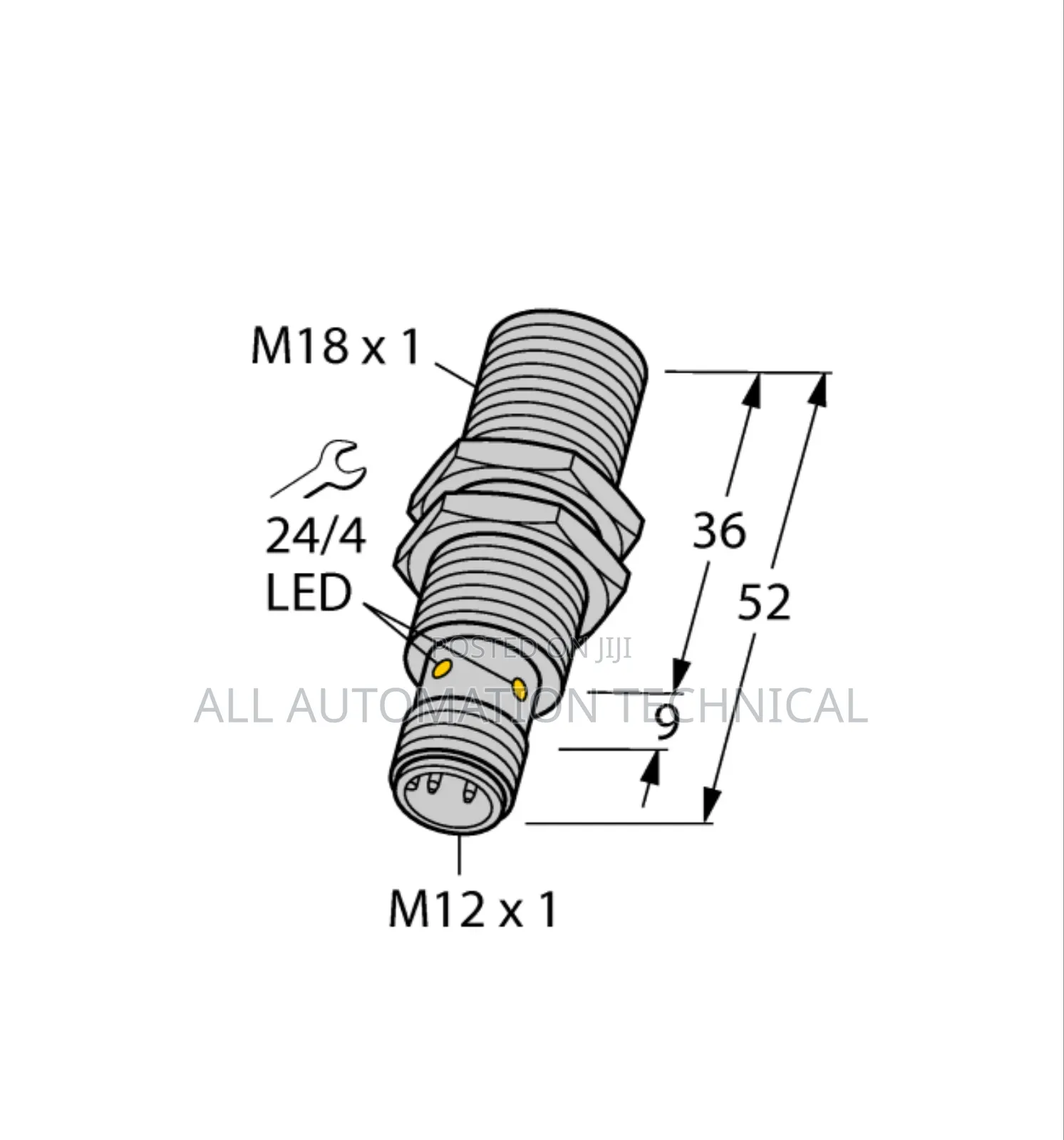 Turck Inductive Sensor | BI8U-M18-RP6X-H1141 | 1644750