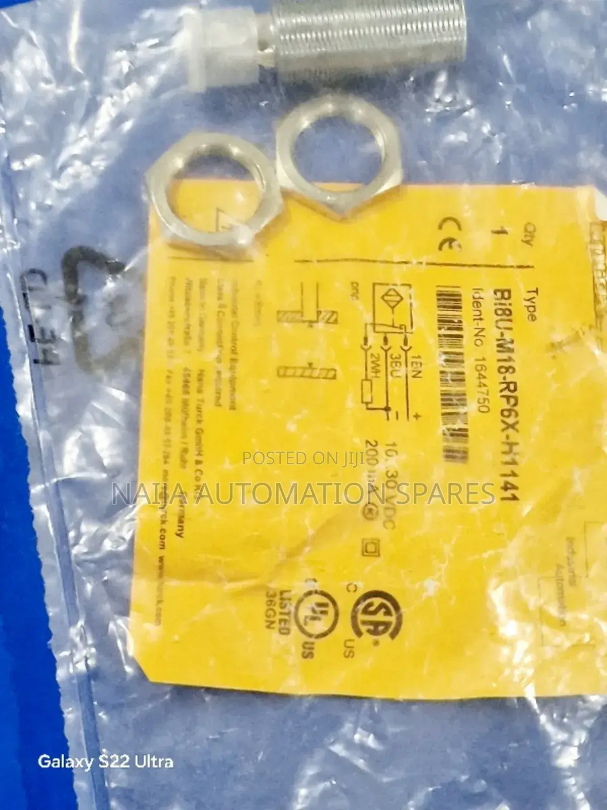 Turck Inductive Sensor | BI8U-M18-RP6X-H1141 | 1644750