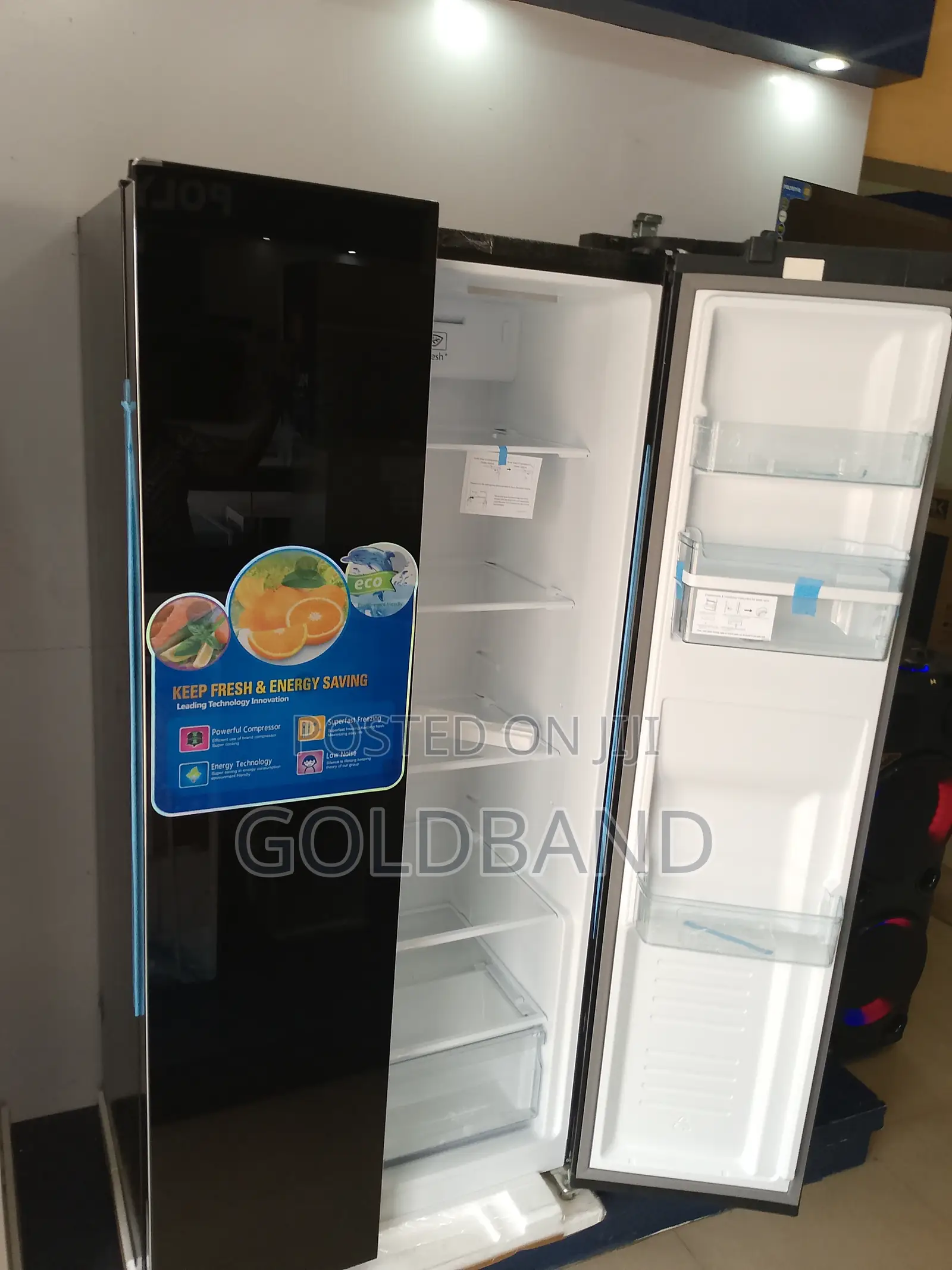 Top Standard Polystar Side by Side Fridge Pv-Sbs775wd-Inv