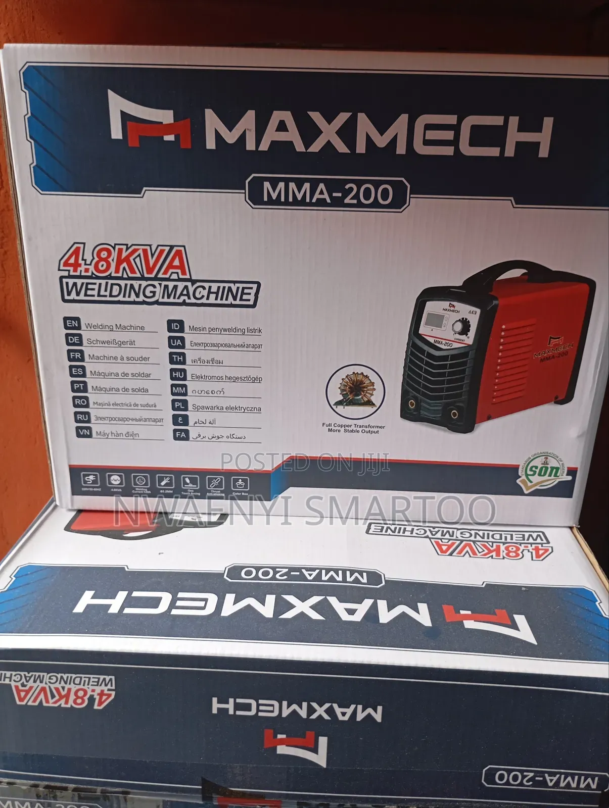 MMA 200 4.8kva Maxmech Welding Machine
