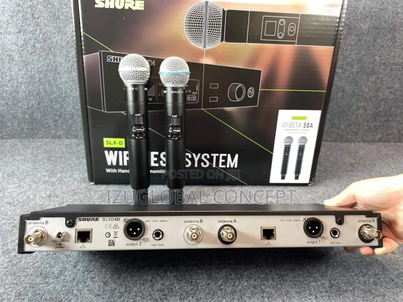 Shure SLXD24D/B58digital Wireless Dual Handheld Microphone