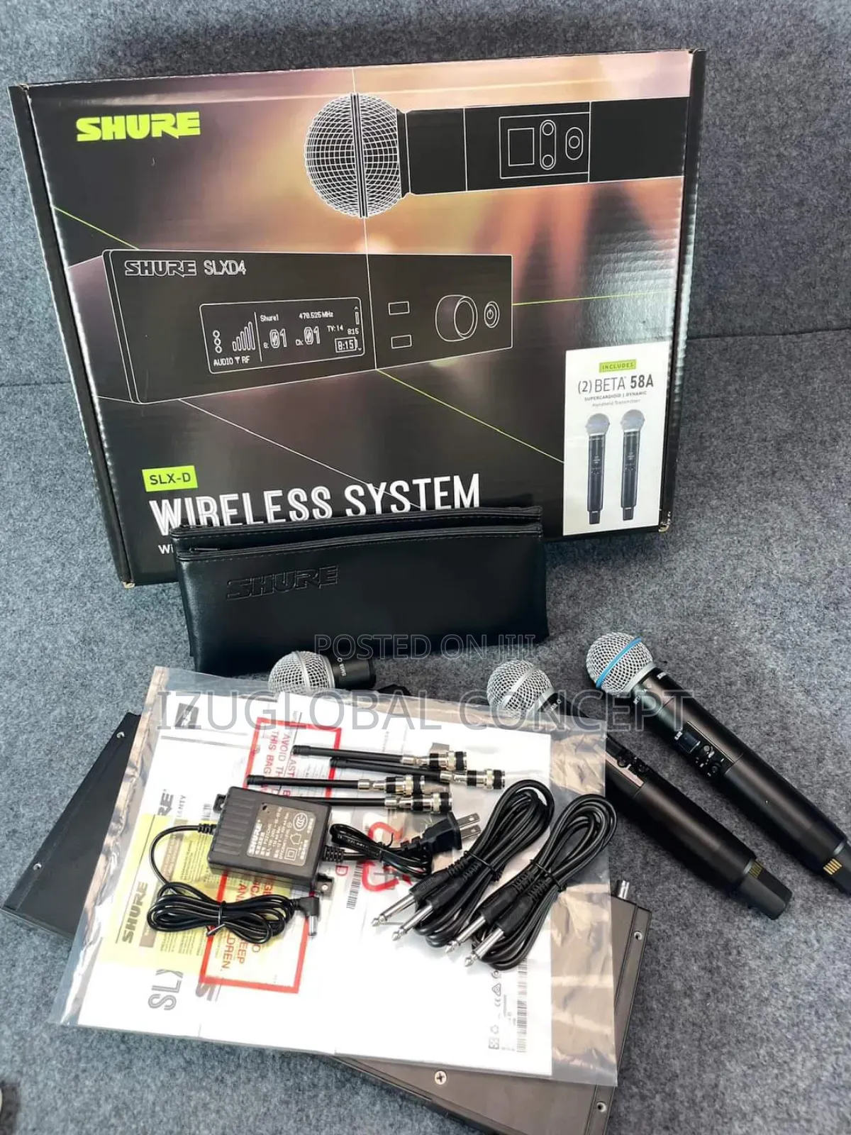 Shure SLXD24D/B58digital Wireless Dual Handheld Microphone