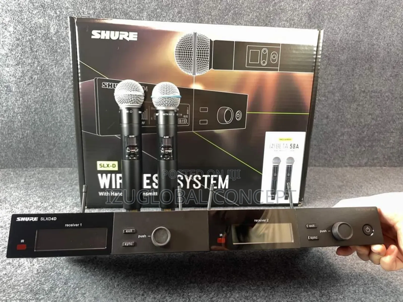 Shure SLXD24D/B58digital Wireless Dual Handheld Microphone