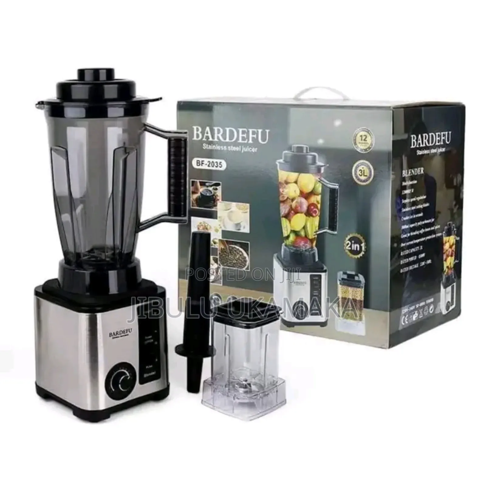 Bardefu 2 in 1 Stainless Steel Juicer/Blender