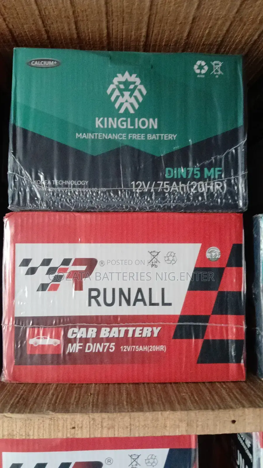 Original Car Battery 75ah Korae