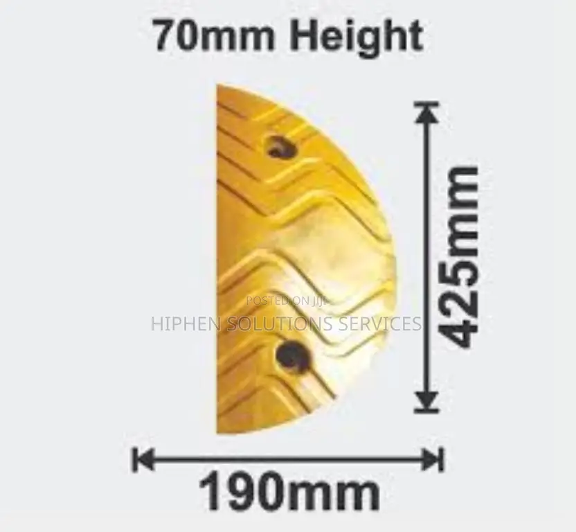 End Cap For 70mm Rubber Road Speed Bump