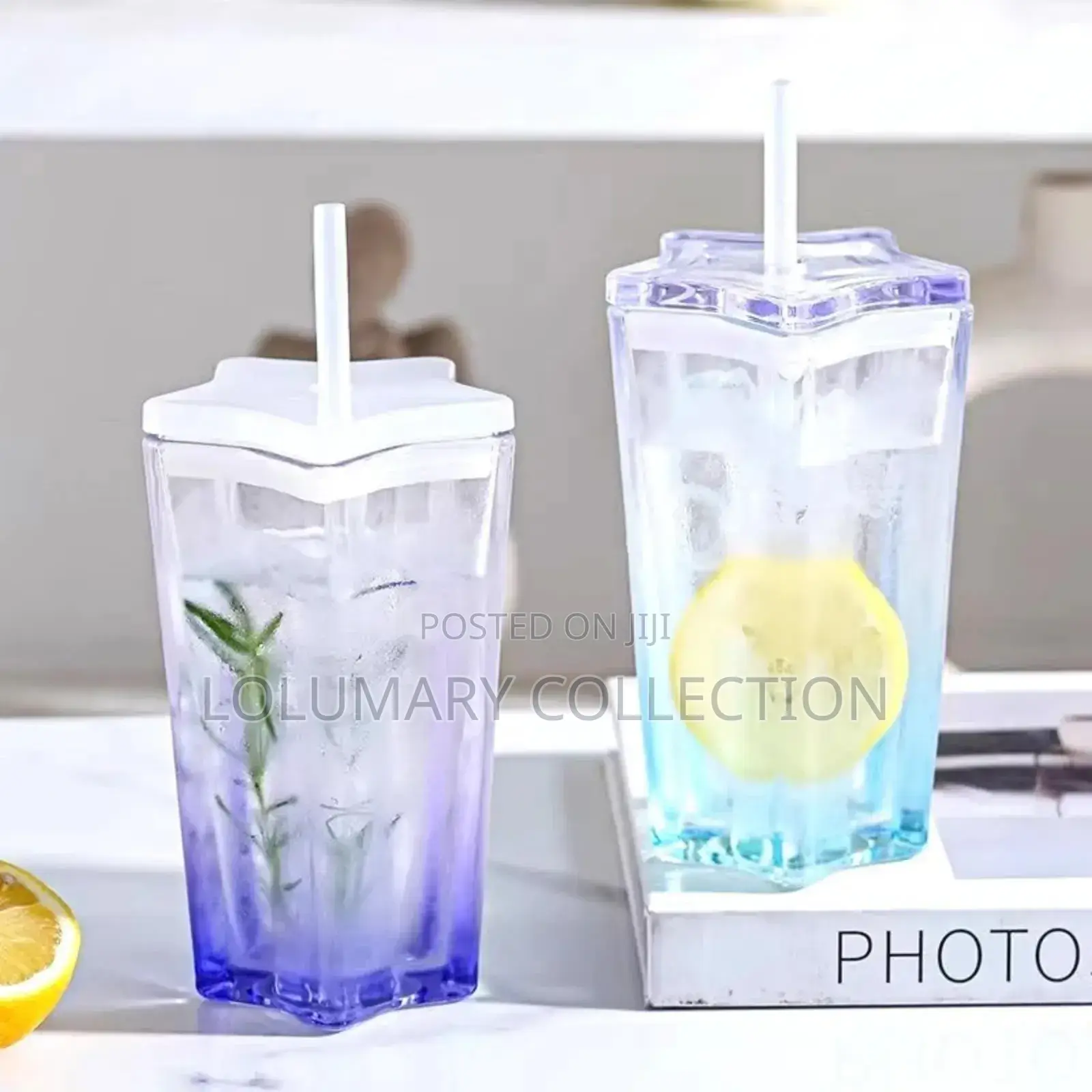 Portable Glass Cup With Straw – Leak-Proof Drinking Jar