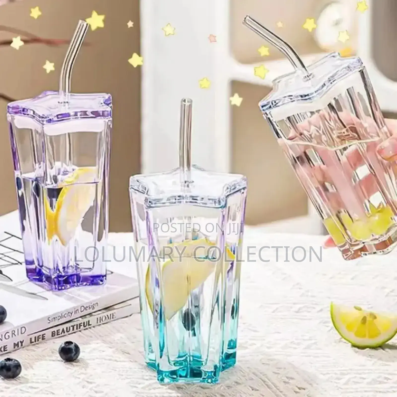 Portable Glass Cup With Straw – Leak-Proof Drinking Jar