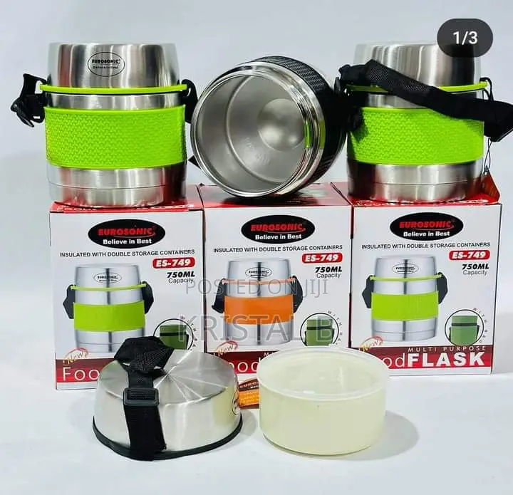 750ml Eurosonic Food Flask With Inner Plate