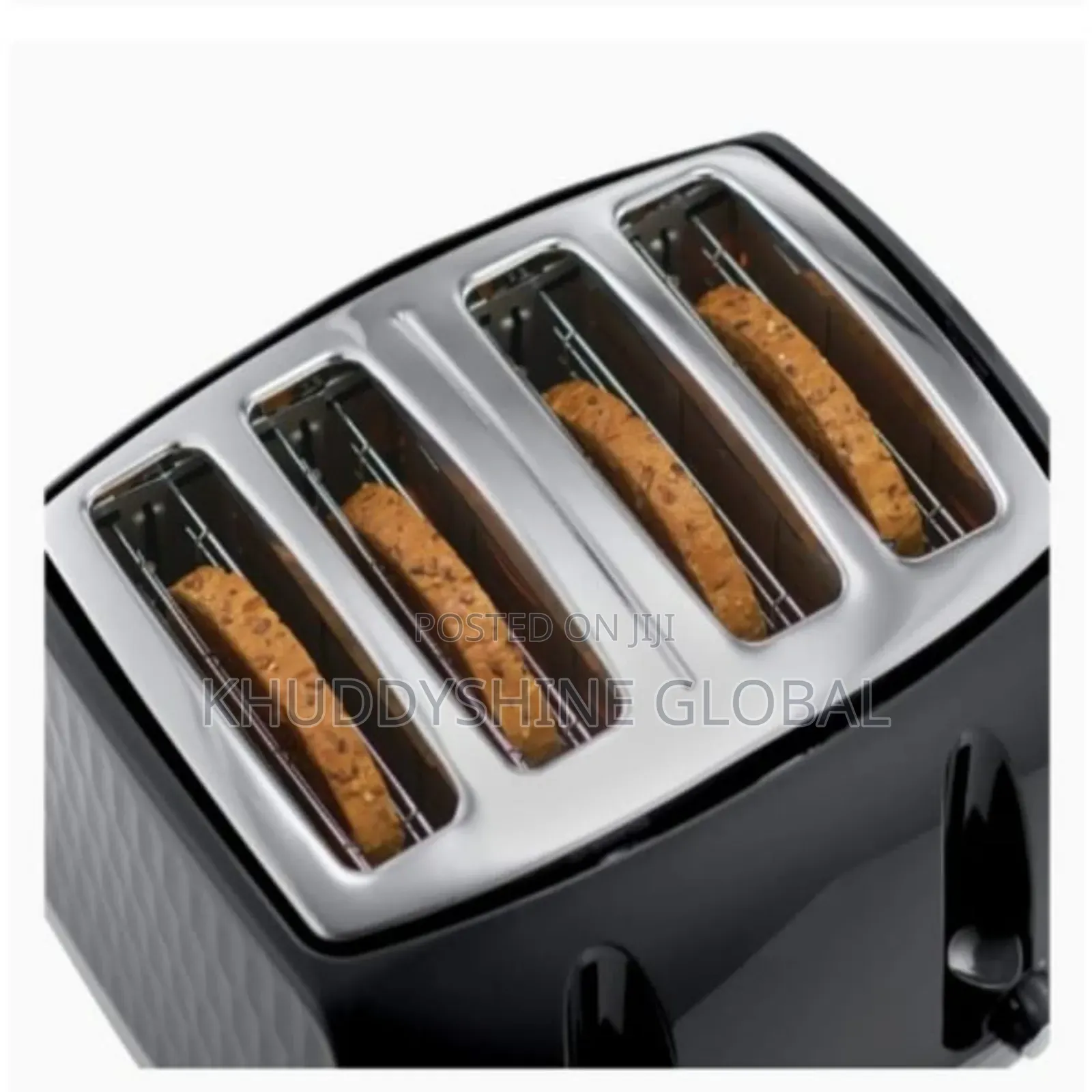Russell Hobbs Honeycomb 4 Slice Toaster - 1500w -black