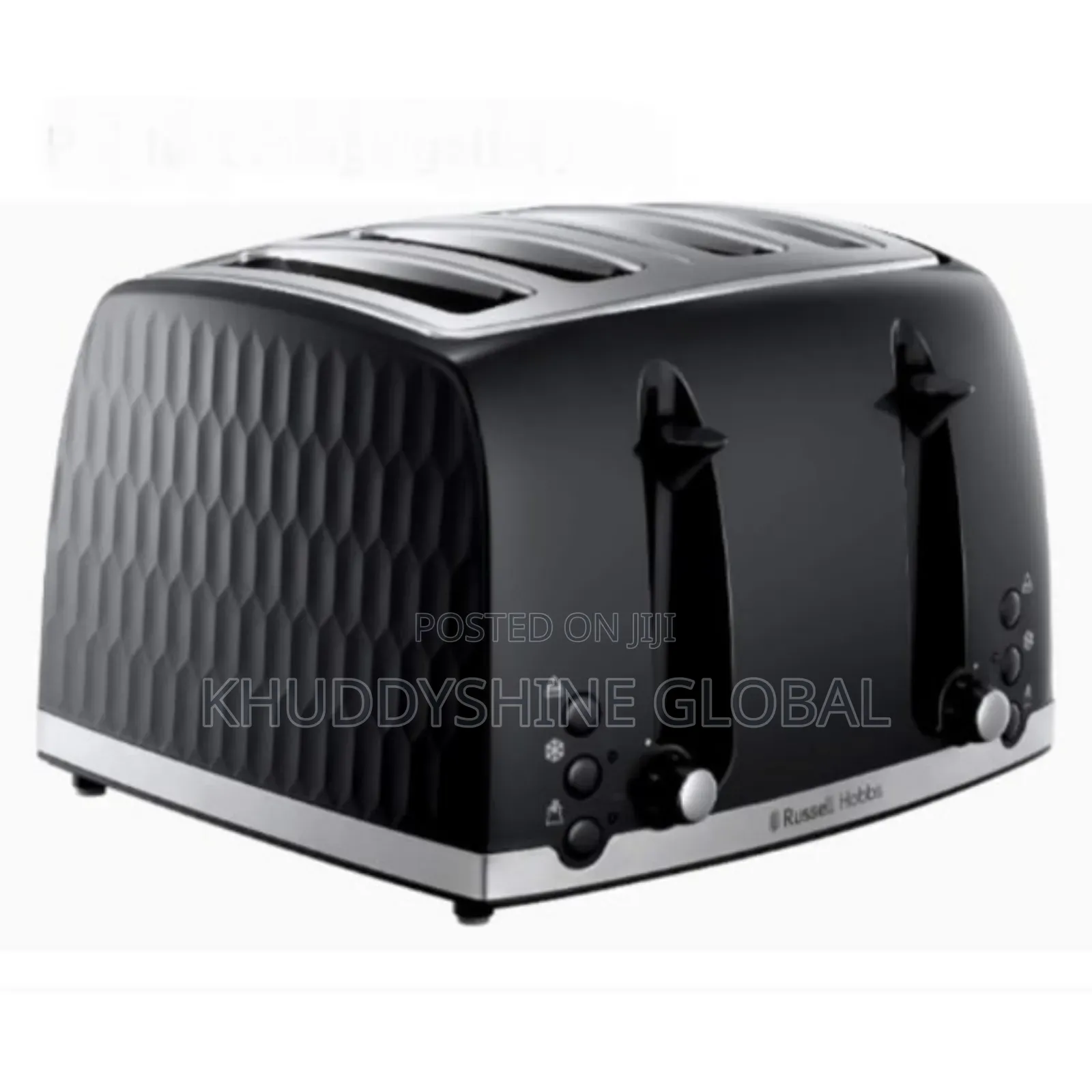 Russell Hobbs Honeycomb 4 Slice Toaster - 1500w -black