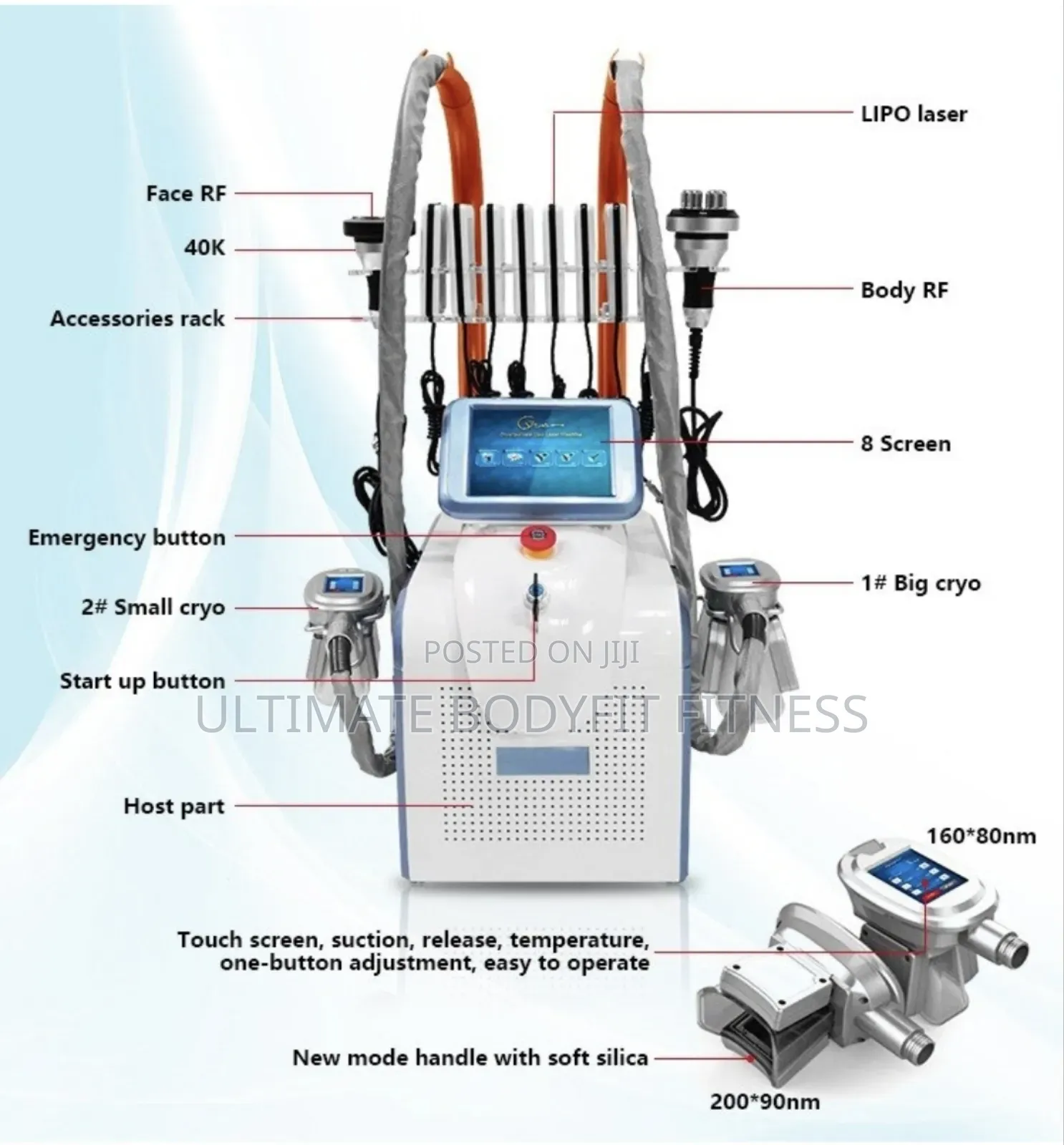Brand New 360 Angle Cryolipolysis Slimming RF Lipolaser