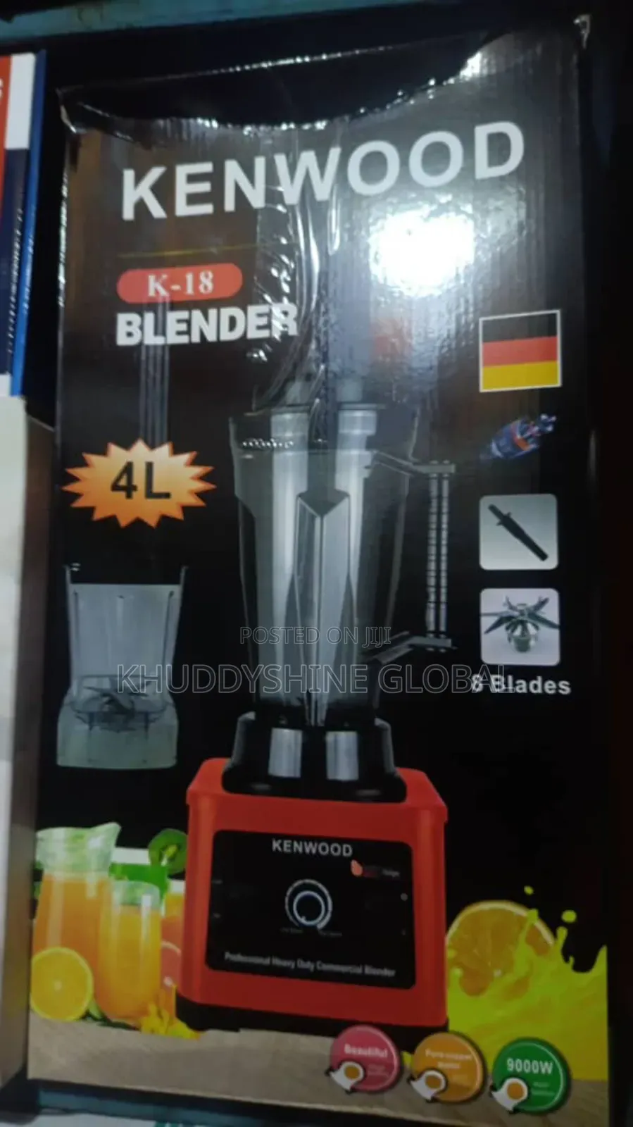 Kenwood Heavy Duty Blender-9000w-4 Liters-Duble Cup