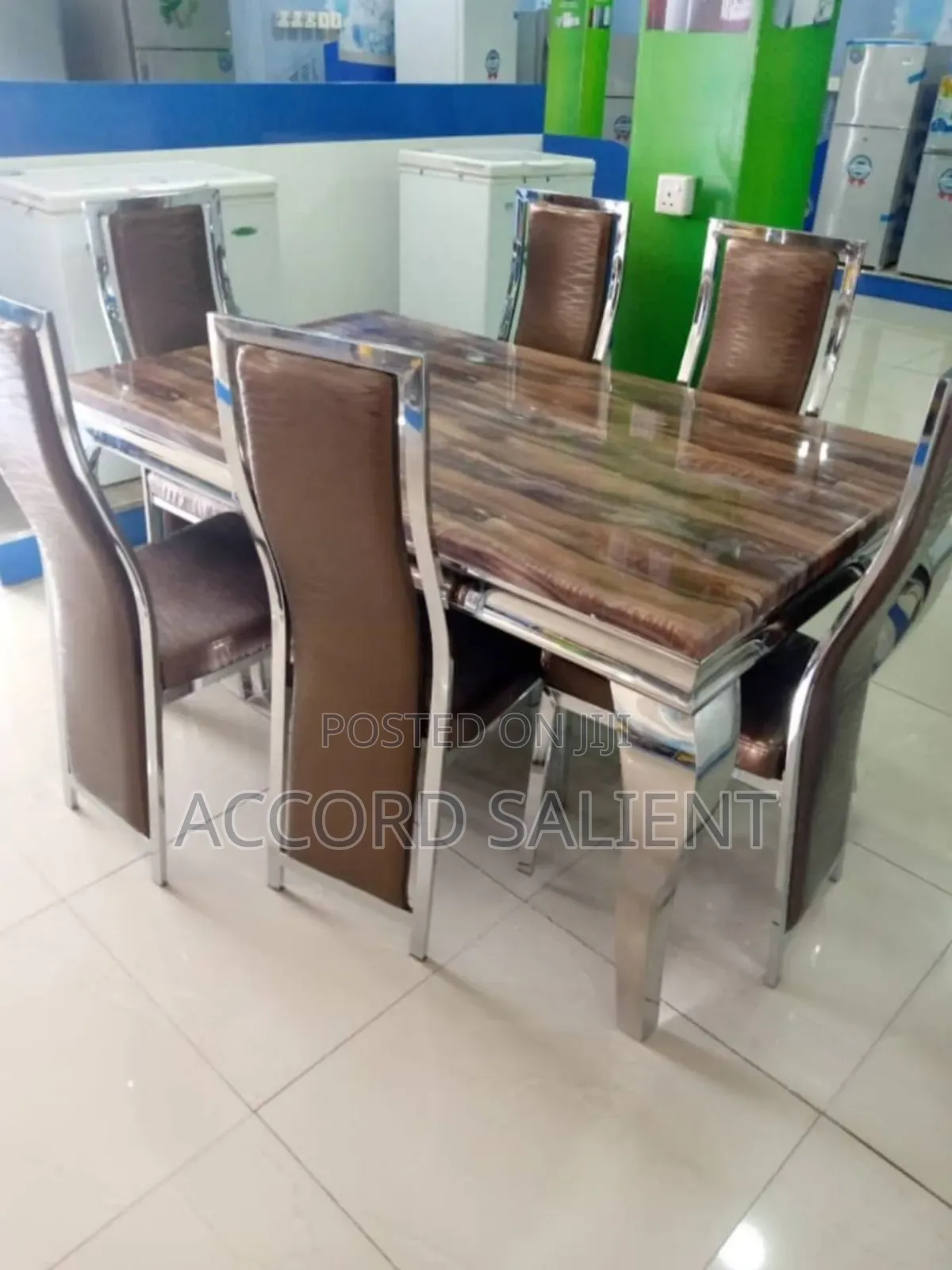 6 Seater Marble Dining Set