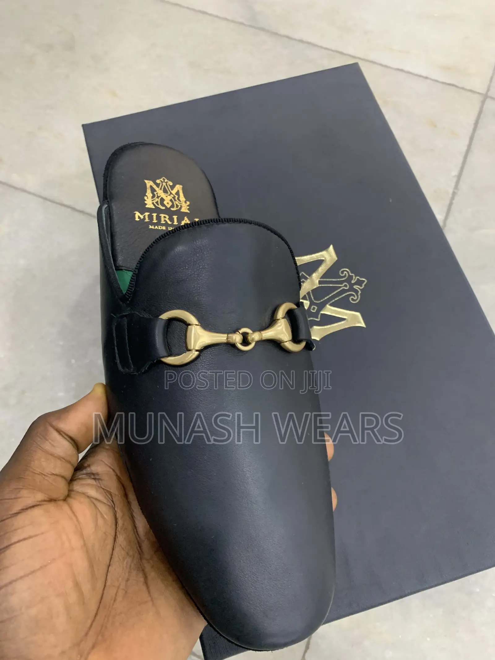 Italian Miral Velvet Half Shoe