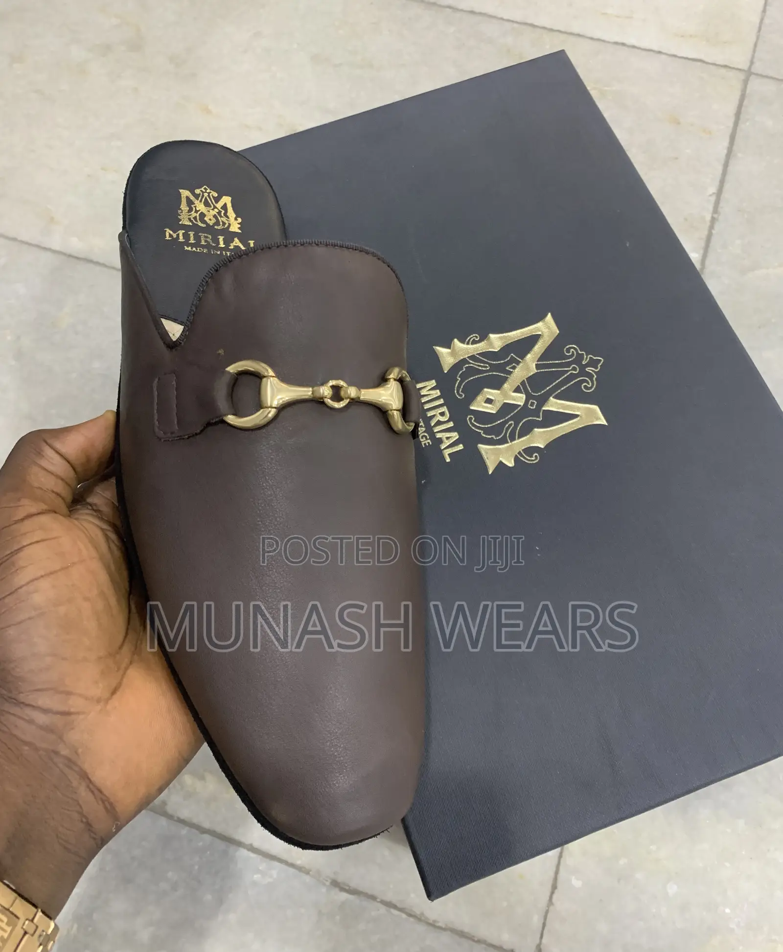 Italian Miral Velvet Half Shoe