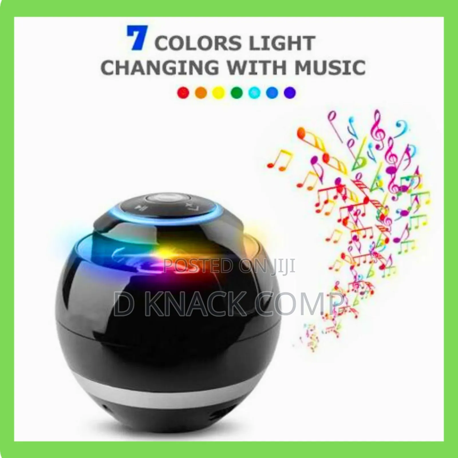 A18 Portable Bluetooth RGB Led Speaker Ball FM Radio MP3