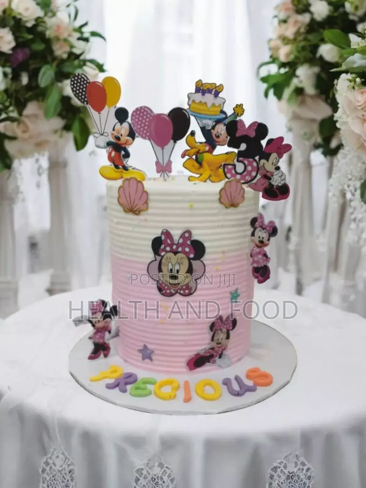 8" 3 Tier Children Lovely Birthday Cake