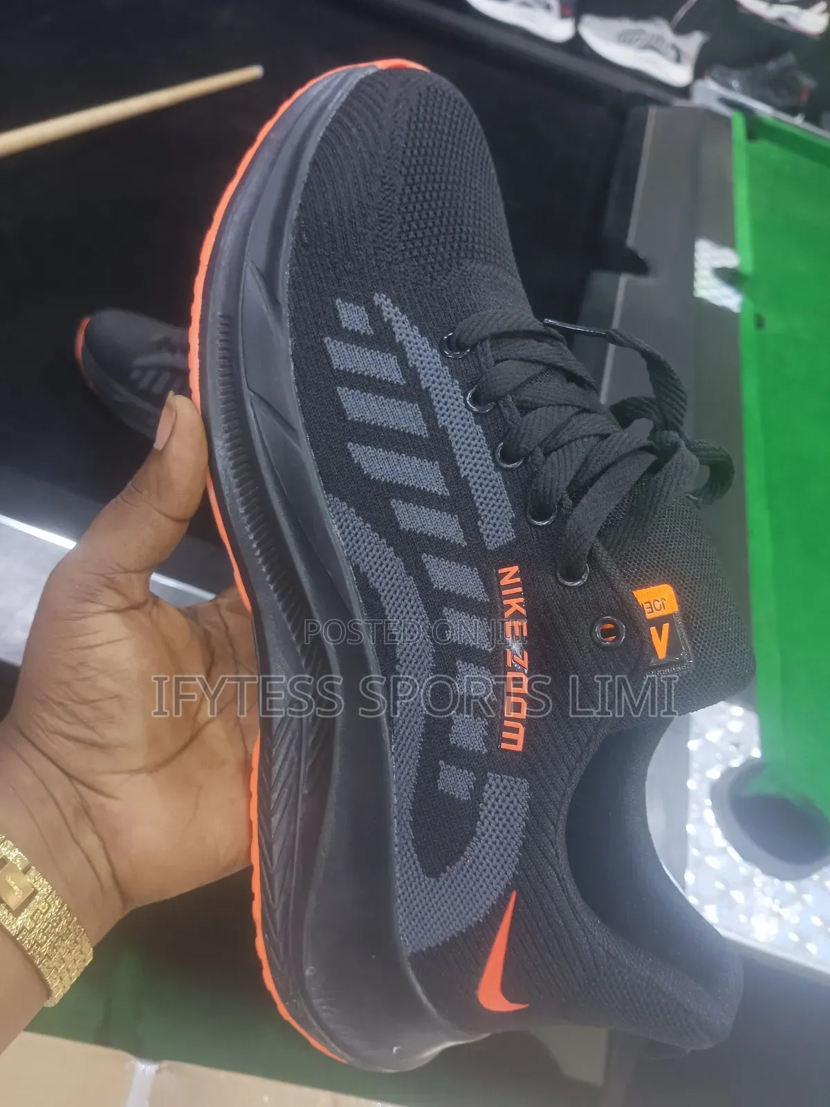 Big Size Sports Shoes for a Giant Leg.