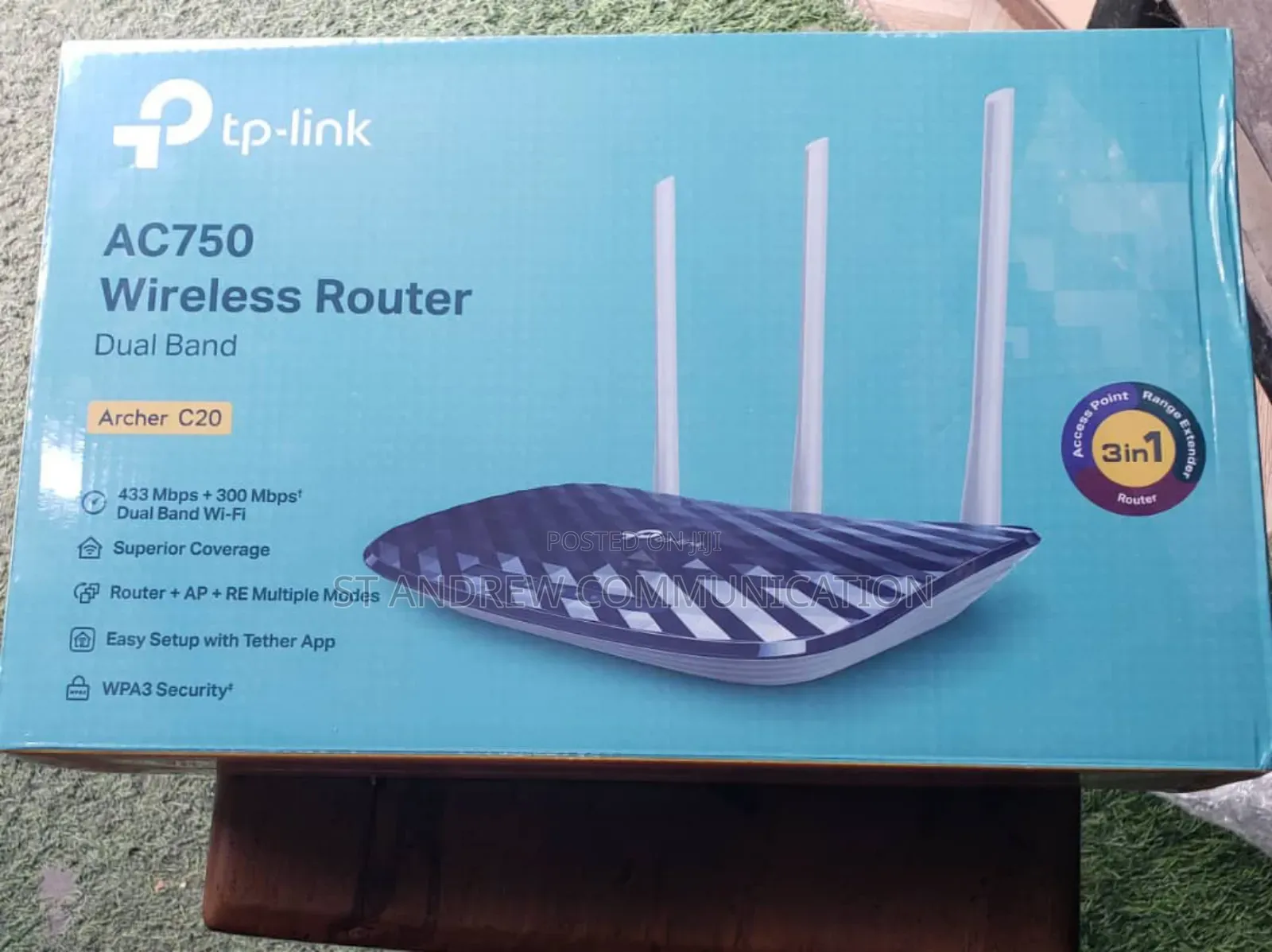 Tp-Link Archer C20 AC750 Wireless Dual Band Router