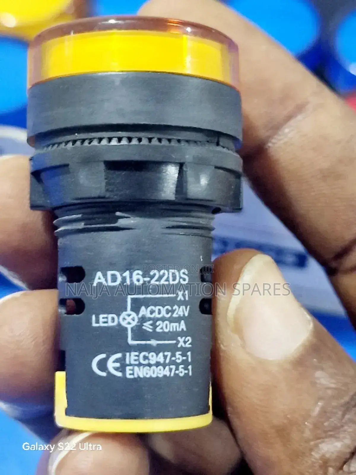 LED Indicator Light Pilot Signal Lamp AD16-22DS ACDC 24V