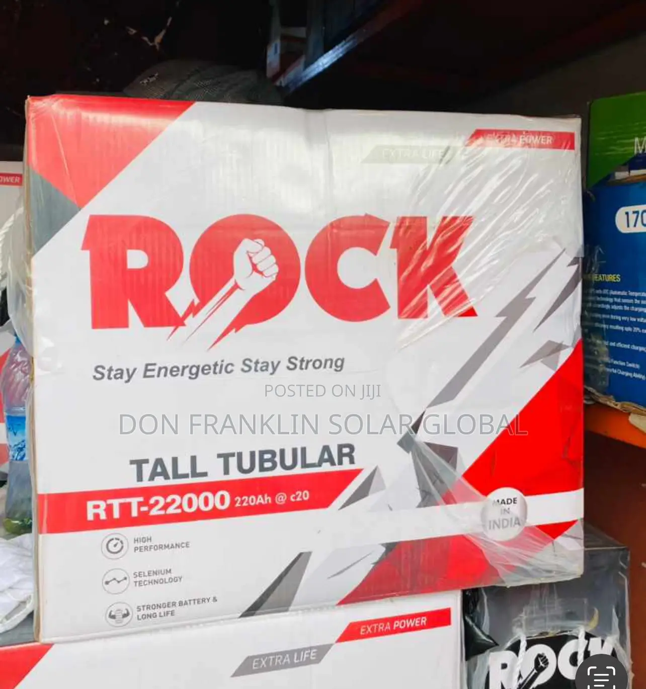 220ah Rock Tall Tubular Solar Inverter Battery