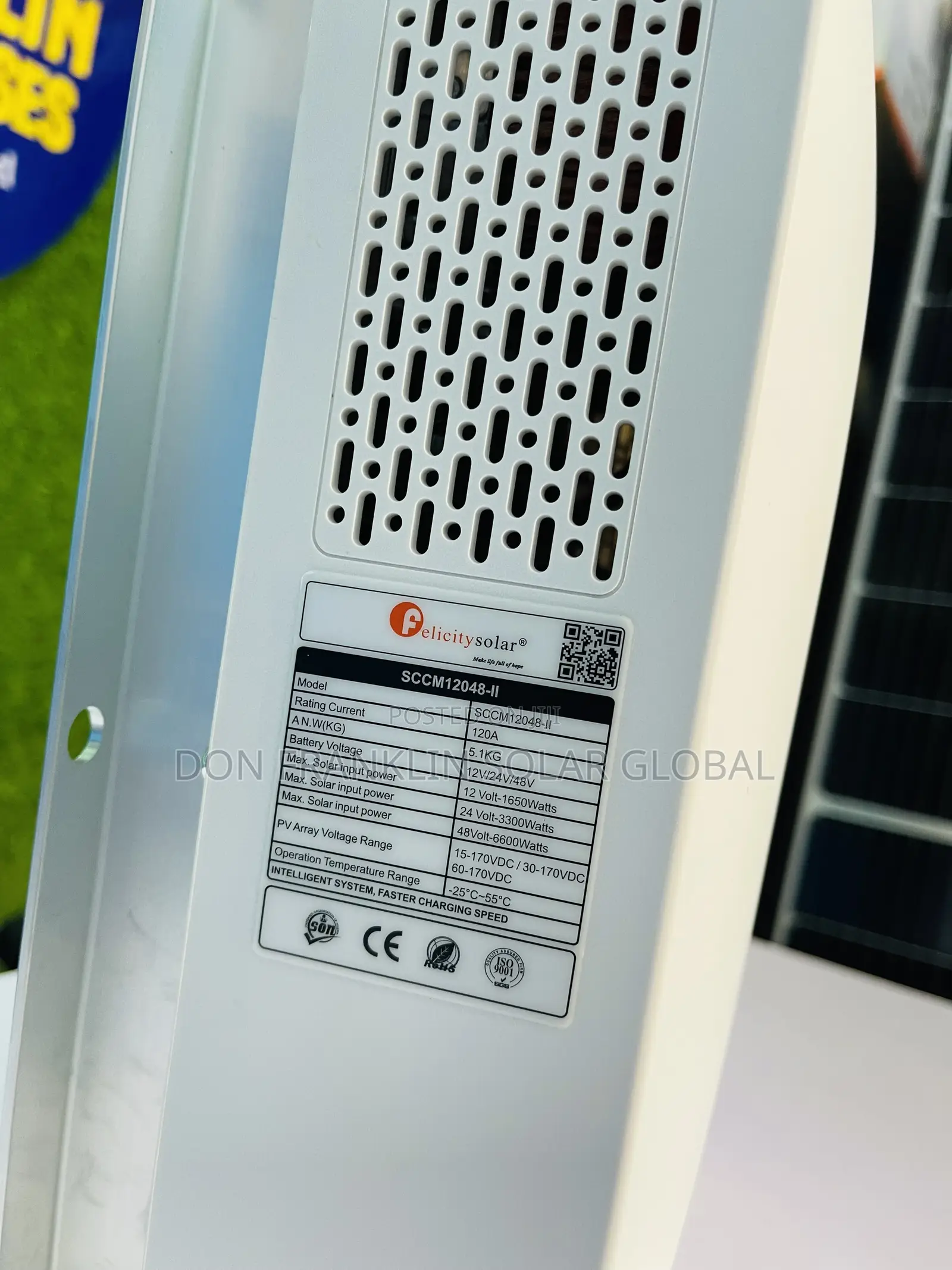 120ah/24v/36v/48v Felicity MPPT Solar Charge Controller