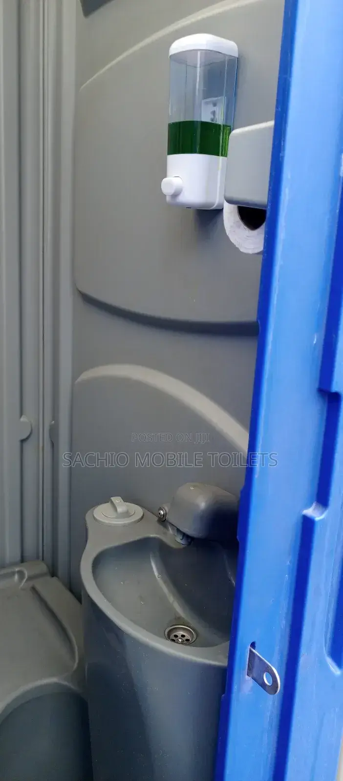 Clean Durable Mobile Toilets for Lagos Construction Workers