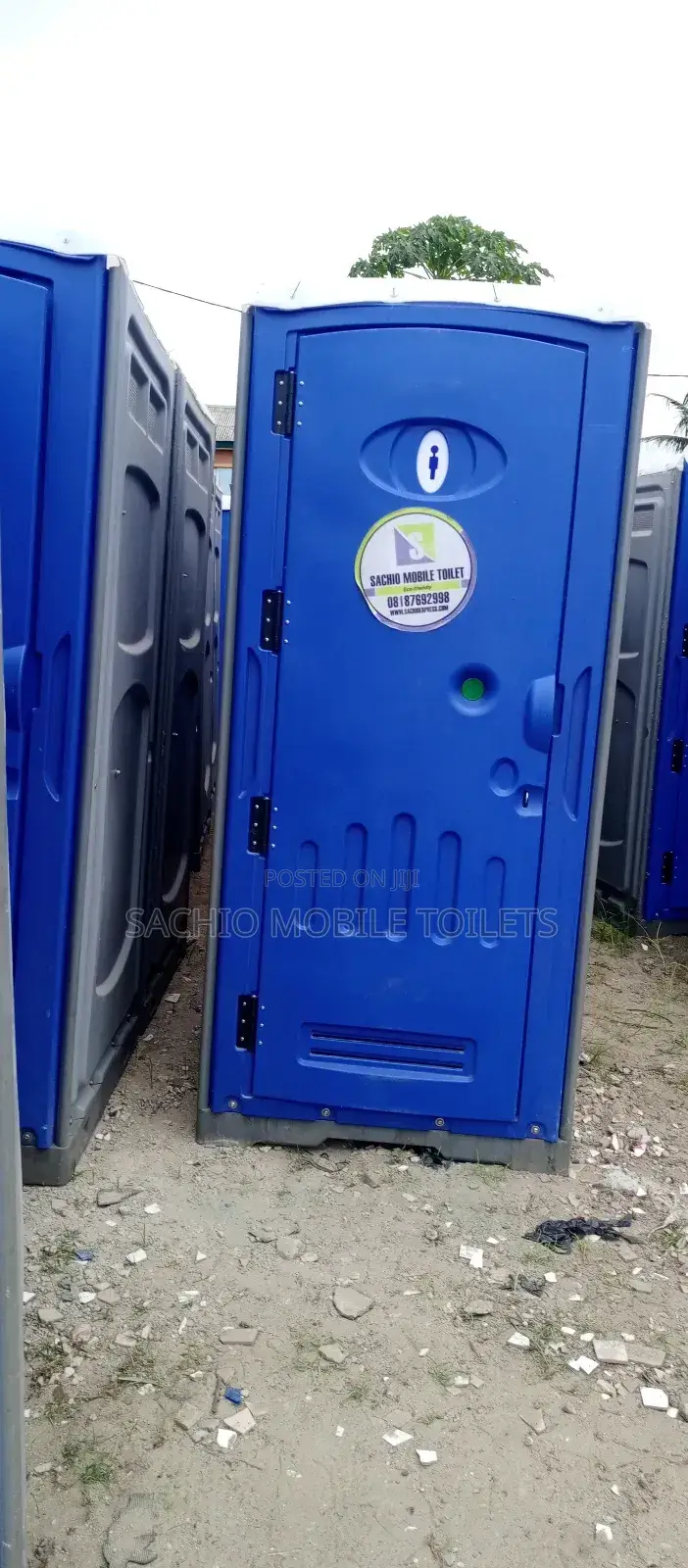 Clean Durable Mobile Toilets for Lagos Construction Workers