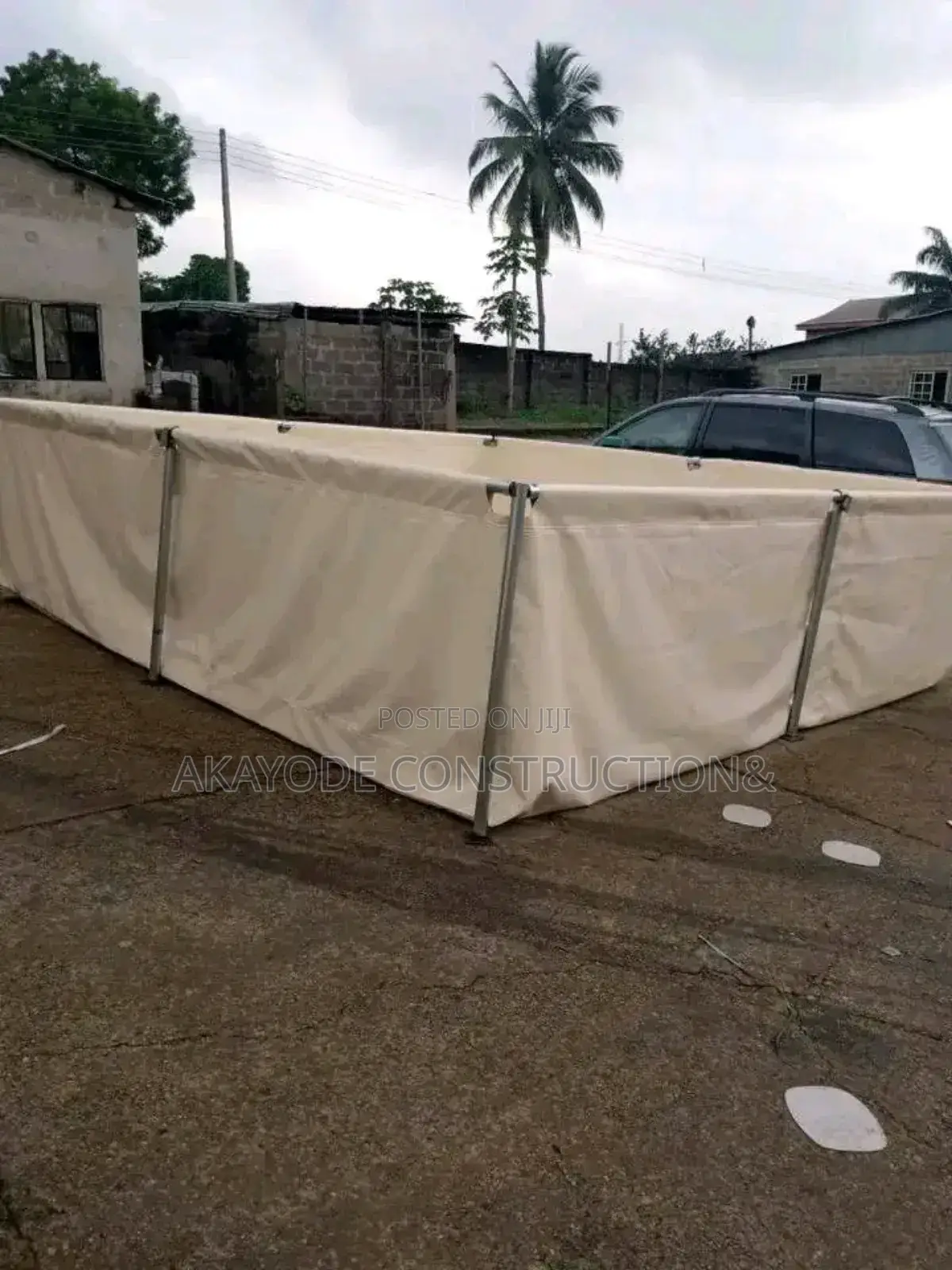 20 by 10 by 4 Feet Tarpaulin Fish Pond