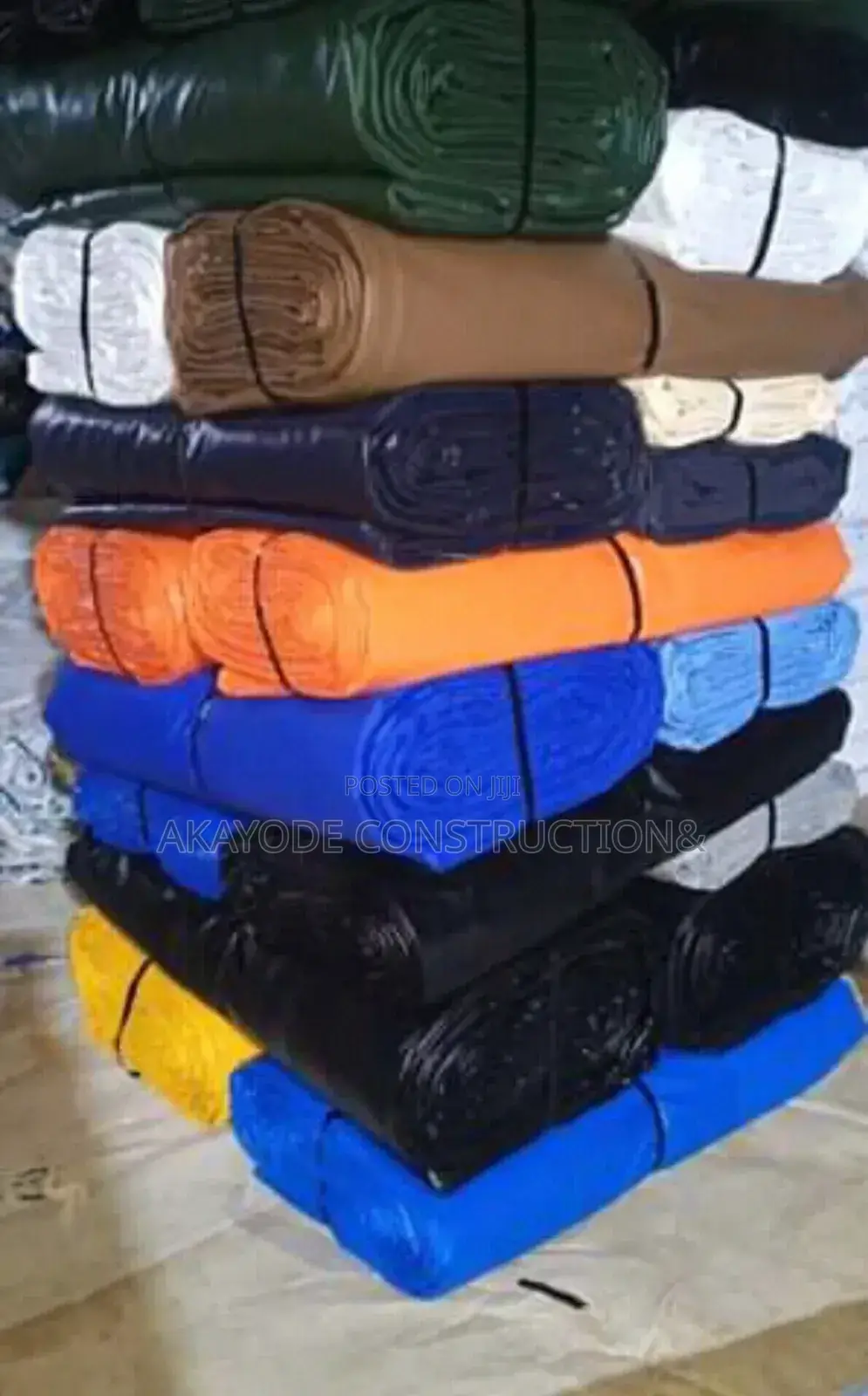 Tarpaulin and Iron for Fish Pond( Payment on Delivery)