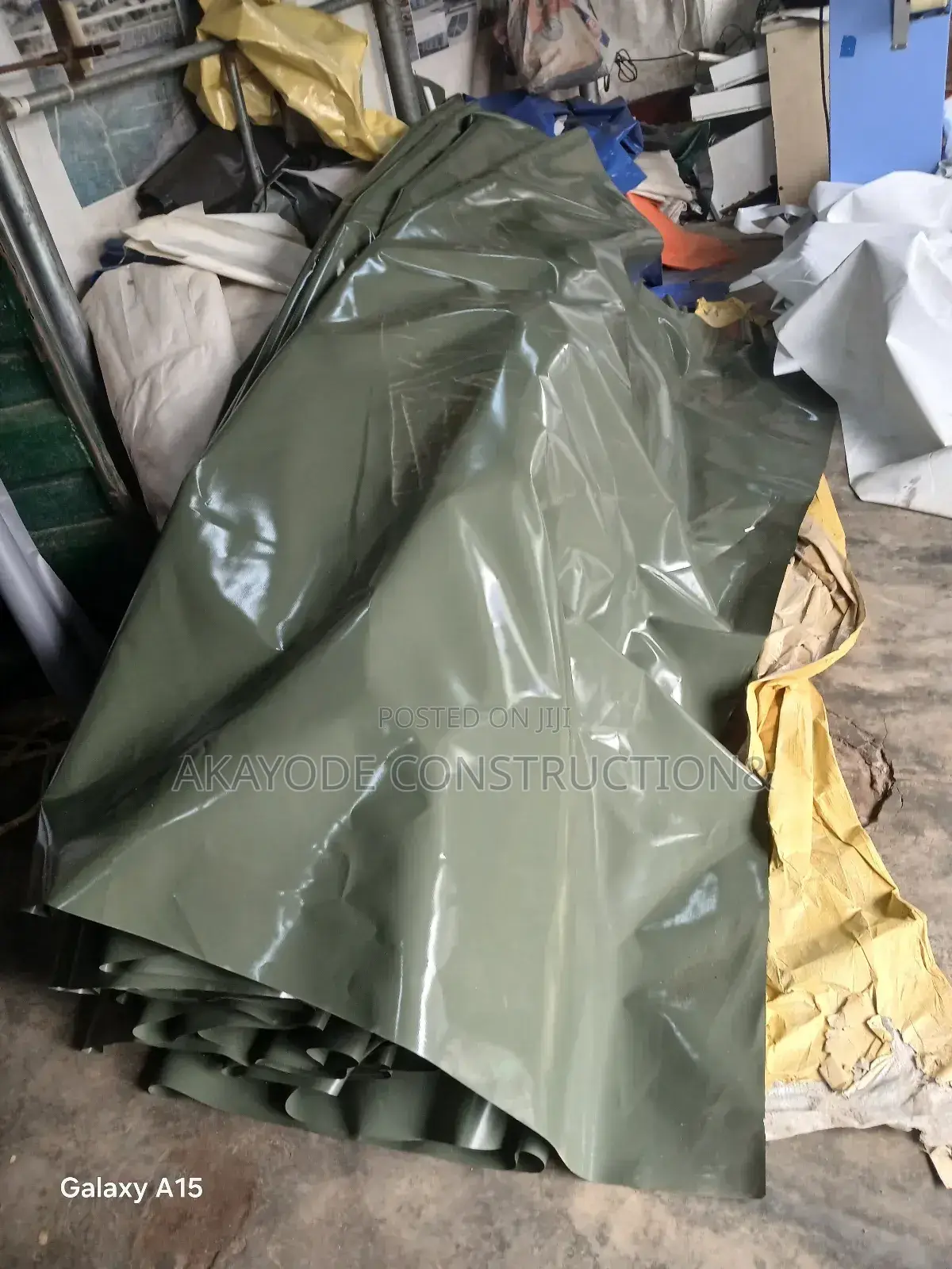 Tarpaulin and Iron for Fish Pond( Payment on Delivery)