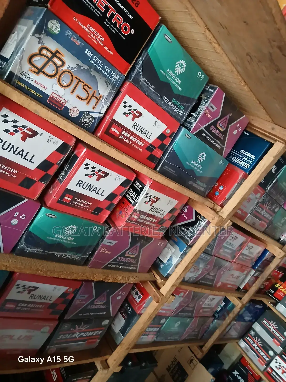 Runall Car Battery 75AH With 13months Warranty.