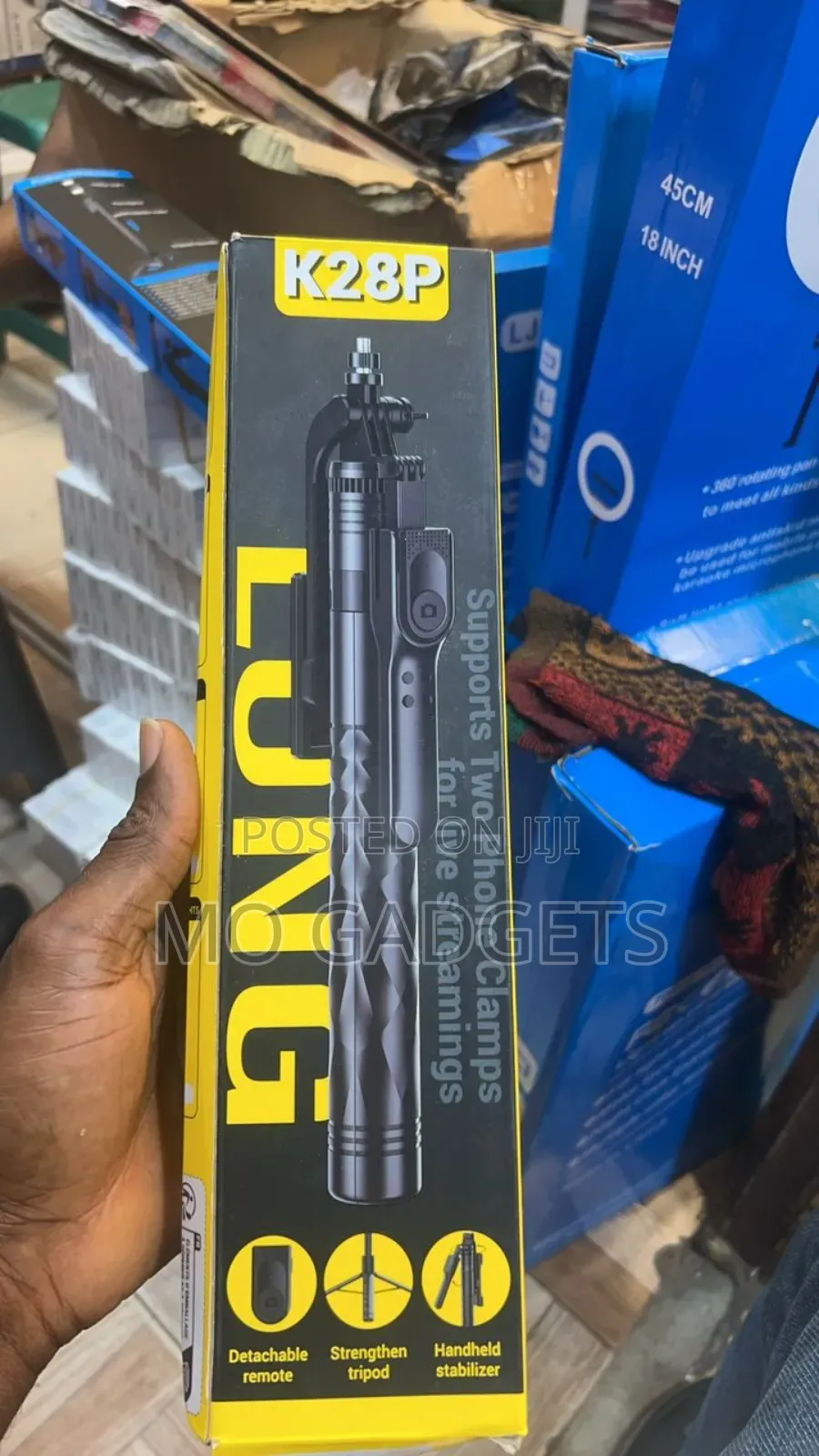 Professionally Hand Held Long Length Selfie Stick Wit Remote