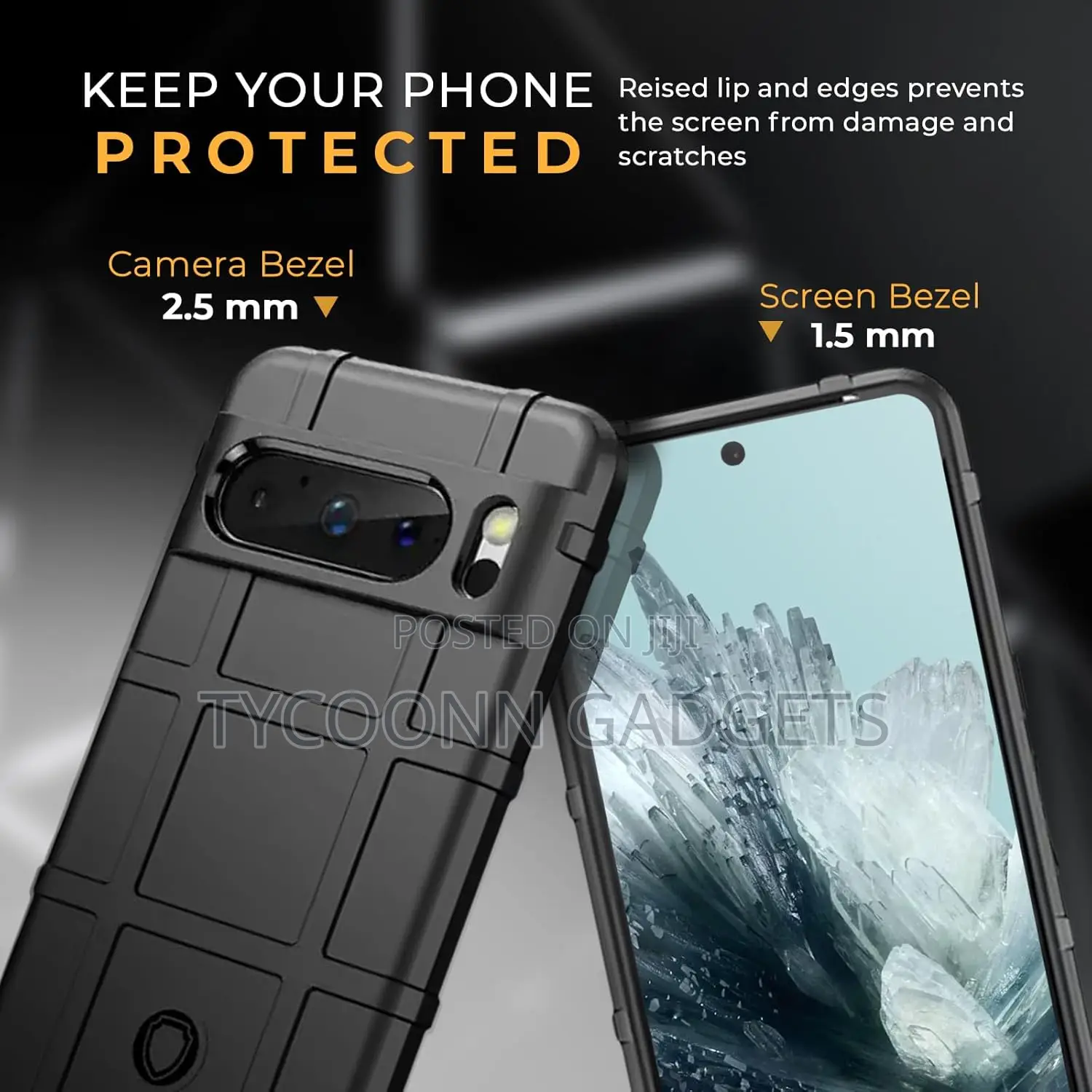 Google Pixel 8 Pro Protective Case, Slim Rugged Durable