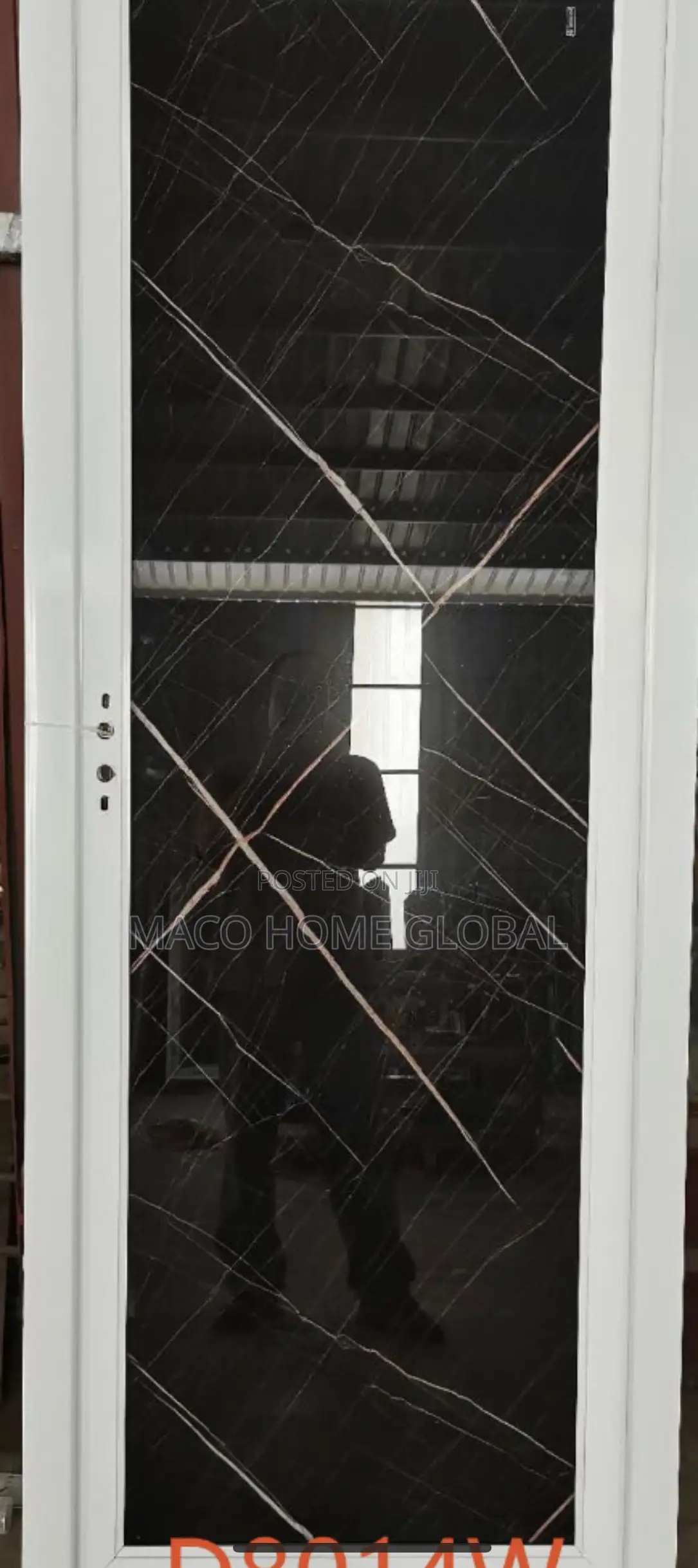 Turkey Toilet Full Glass White Frame 750 Size