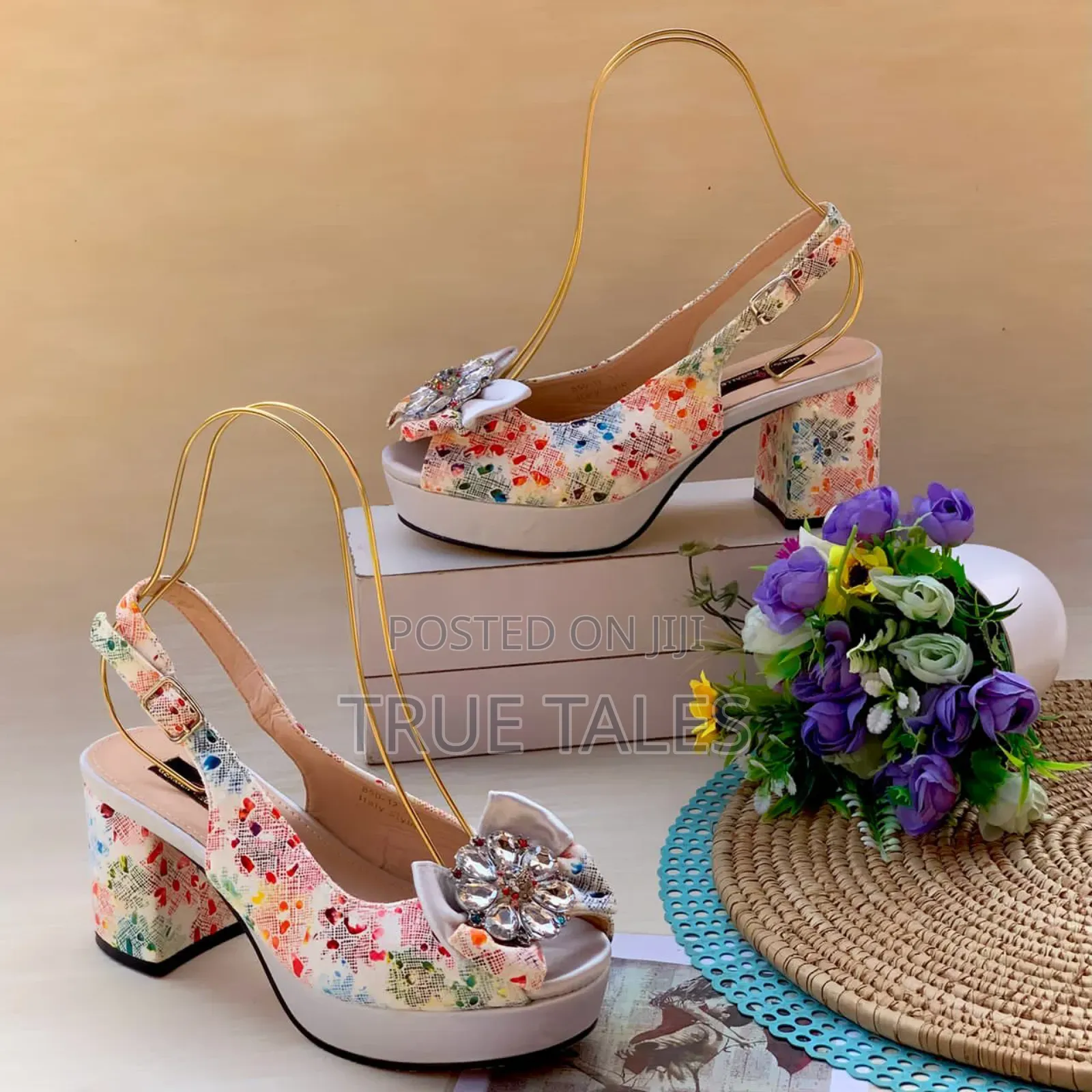 Classy Party Chunky Heels Sandals Shoes