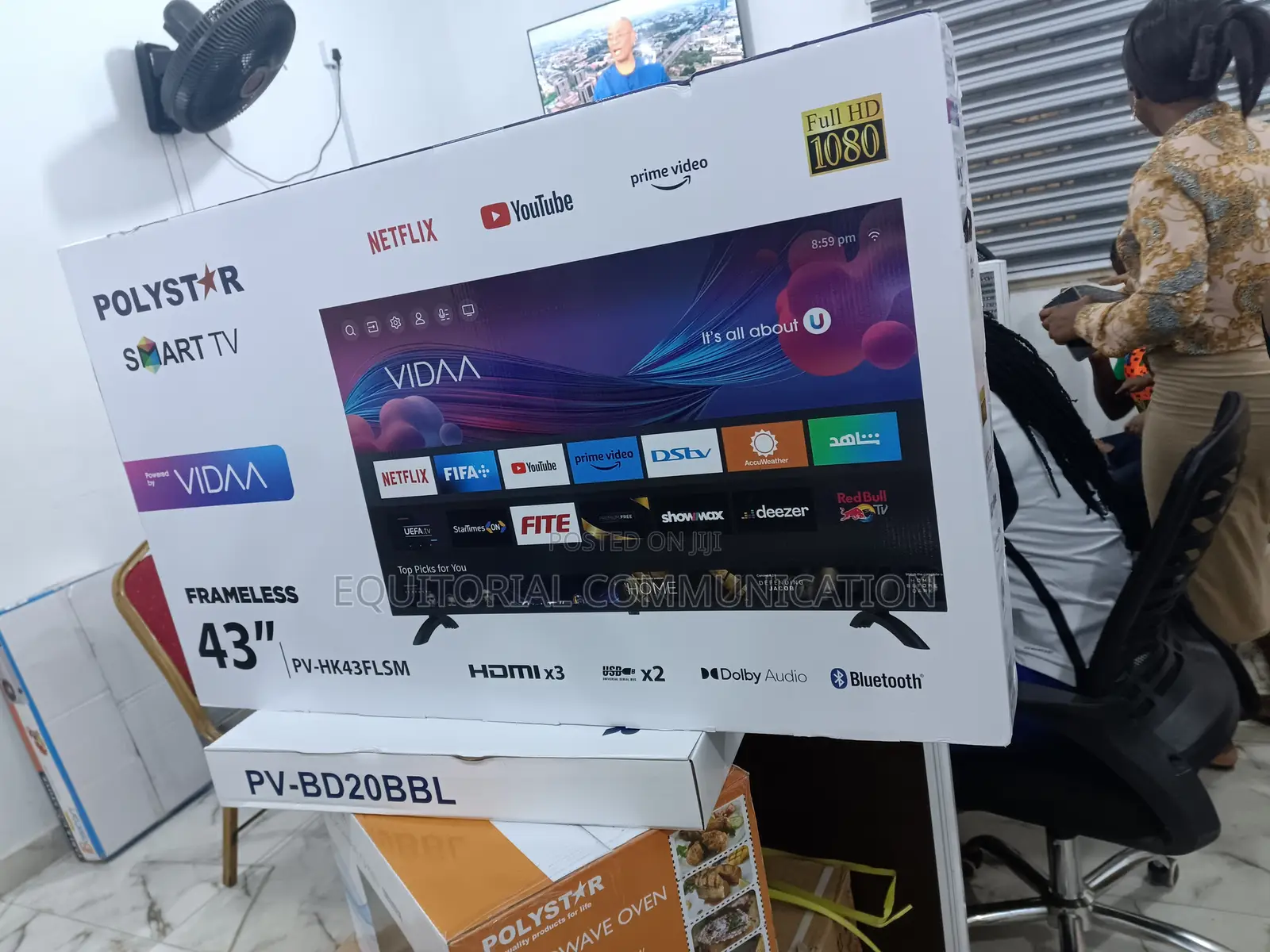 Stylish Polystar 43inches Smart TV Uhd